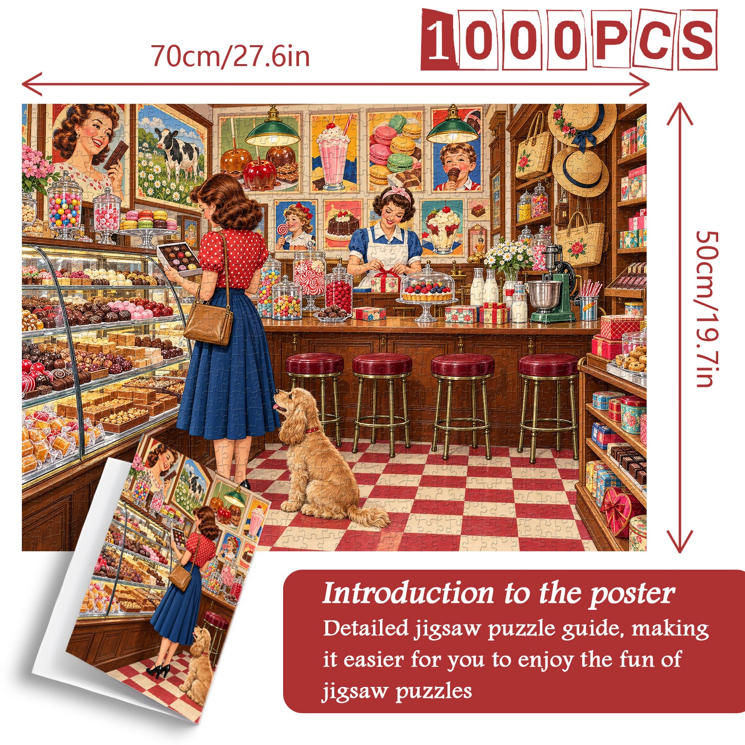 Vintage Sweet Shop Jigsaw Puzzle 1000 Pieces