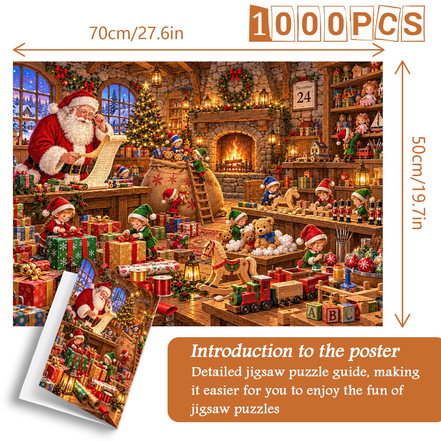 Santa's Workshop Jigsaw Puzzle 1000 Pieces