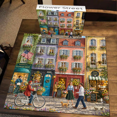 Flower Street Jigsaw Puzzle 1000 Pieces