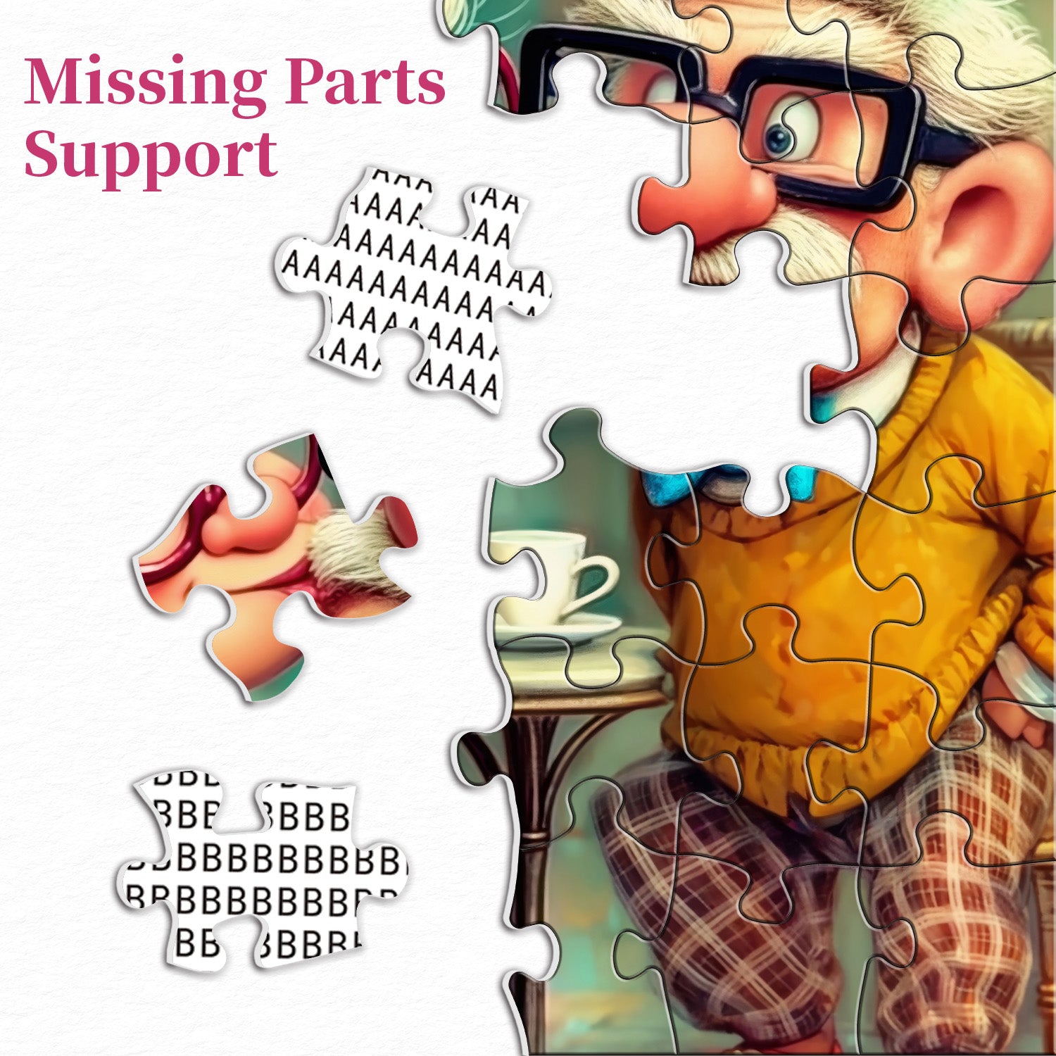 Puzzle Amoureux vieillissants 1000 pièces