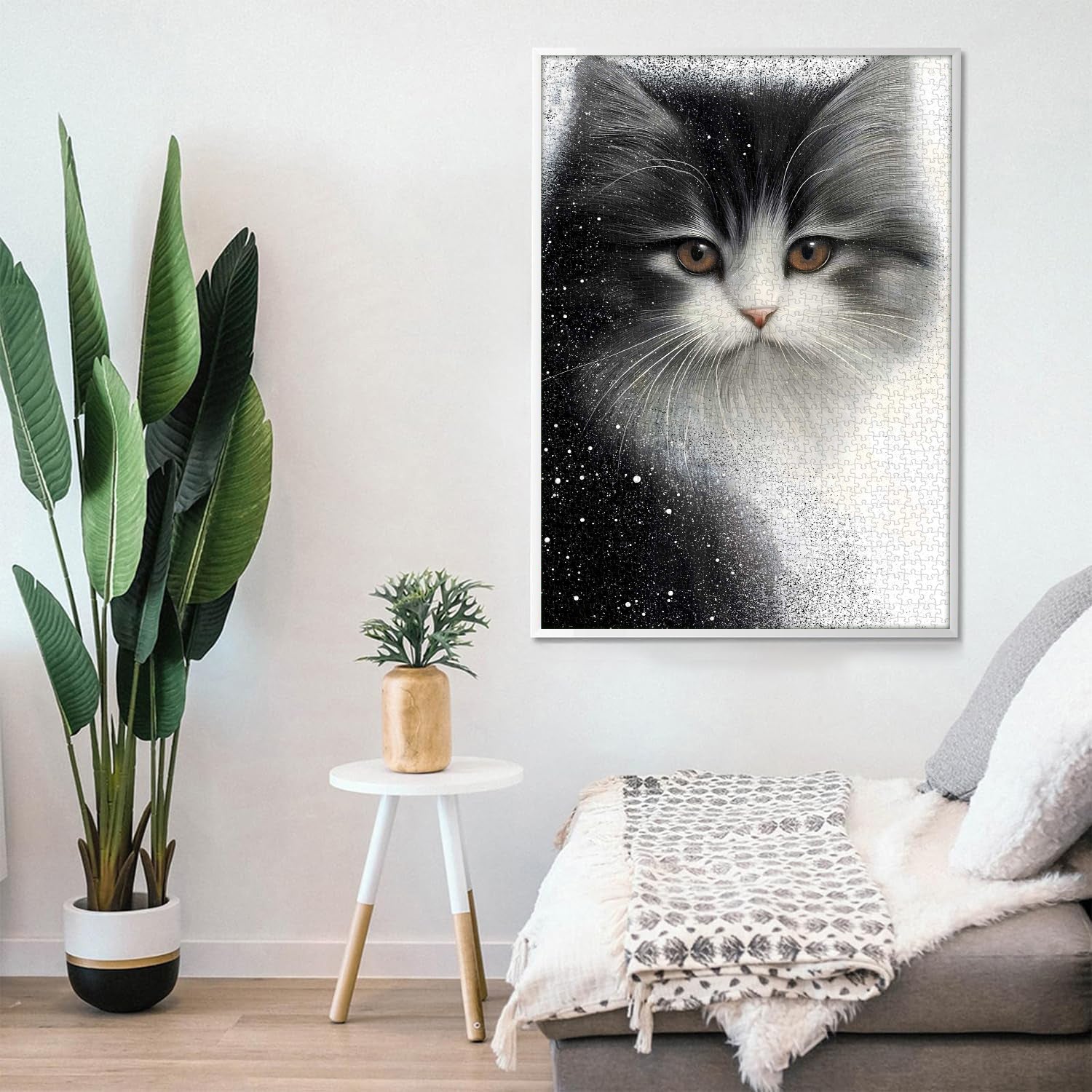 Cat Snow Mist Jigsaw Puzzle 1000 pièces