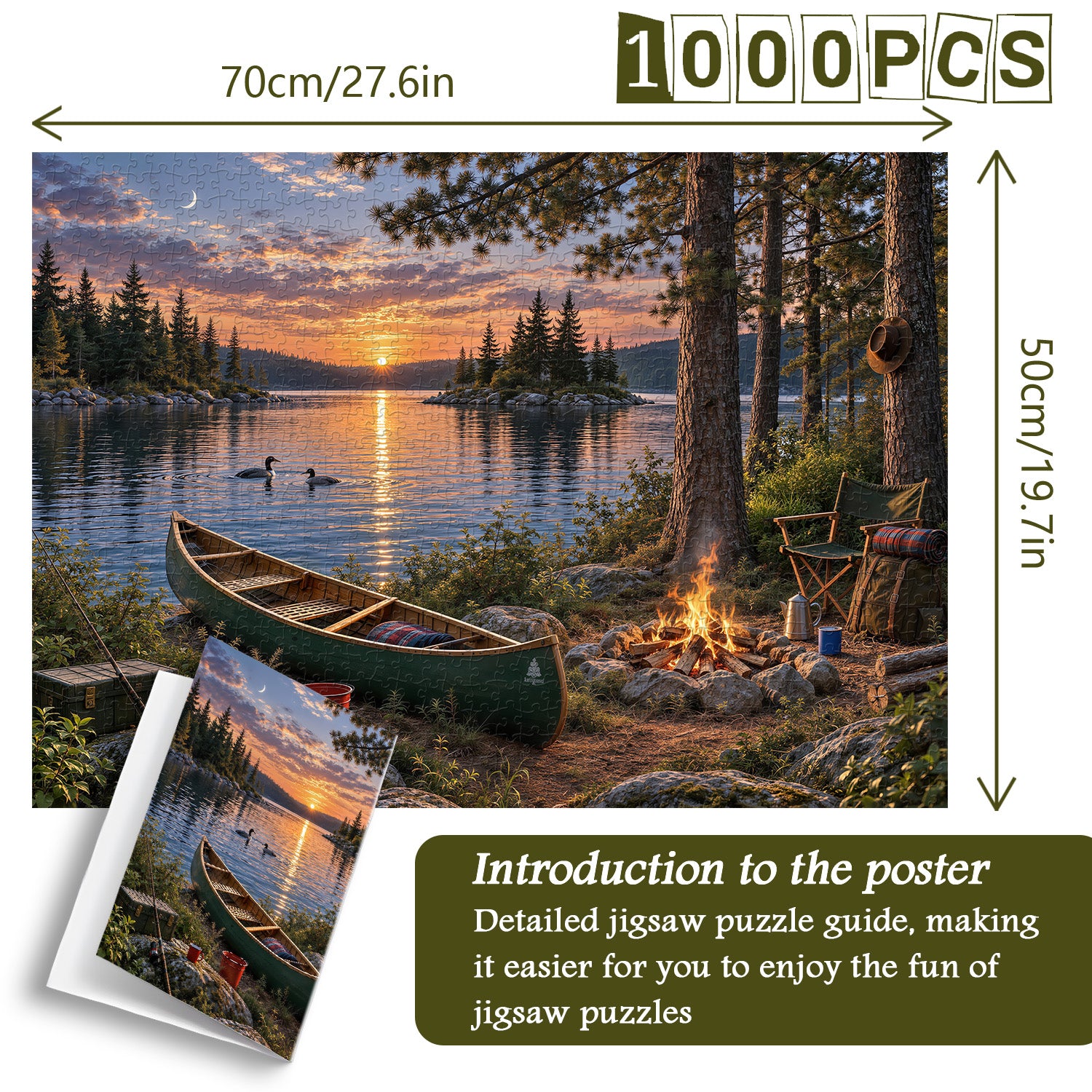 Lakeside Glow Jigsaw Puzzle 1000 Pieces
