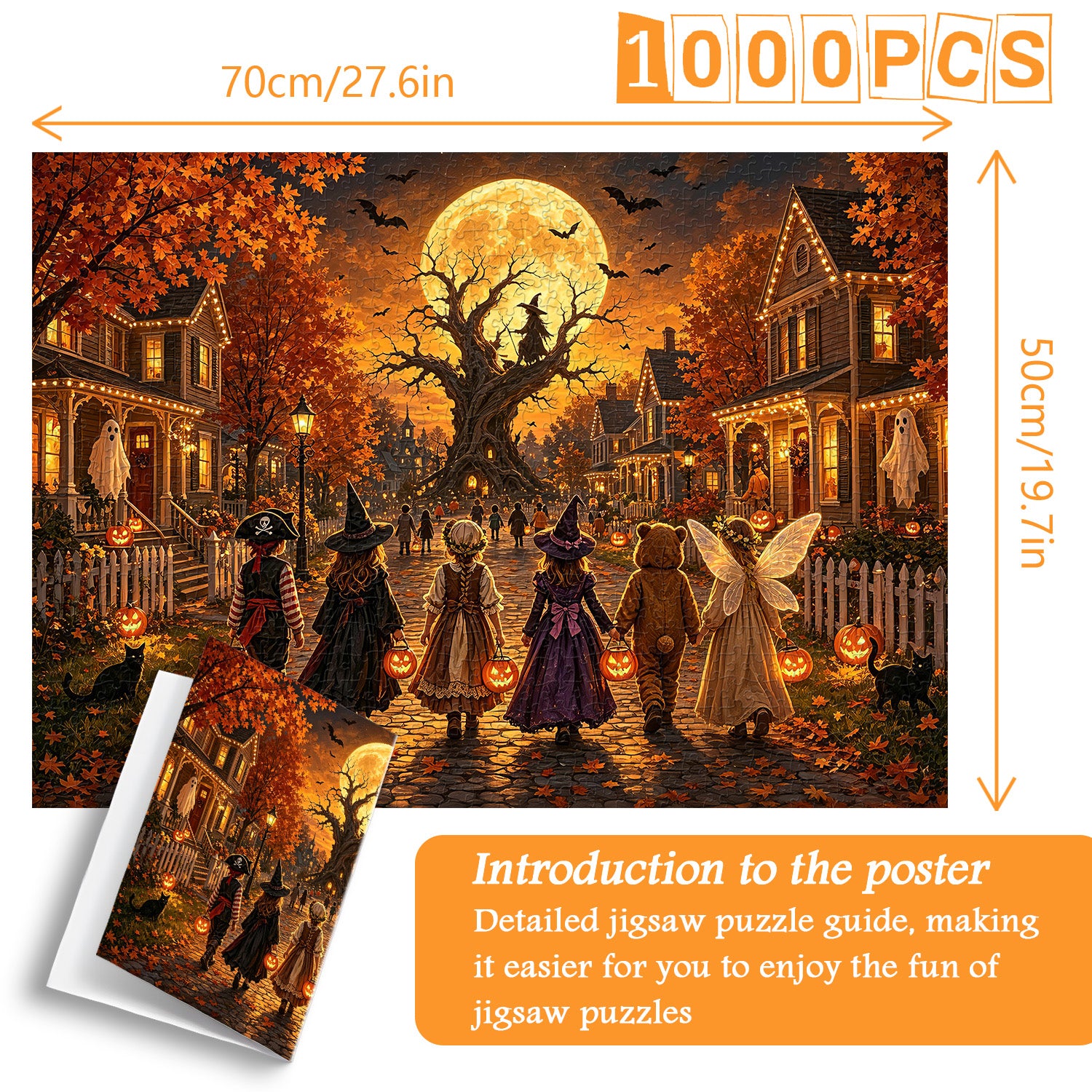 Trick-or-Treat Crew Jigsaw Puzzle 1000 Pieces