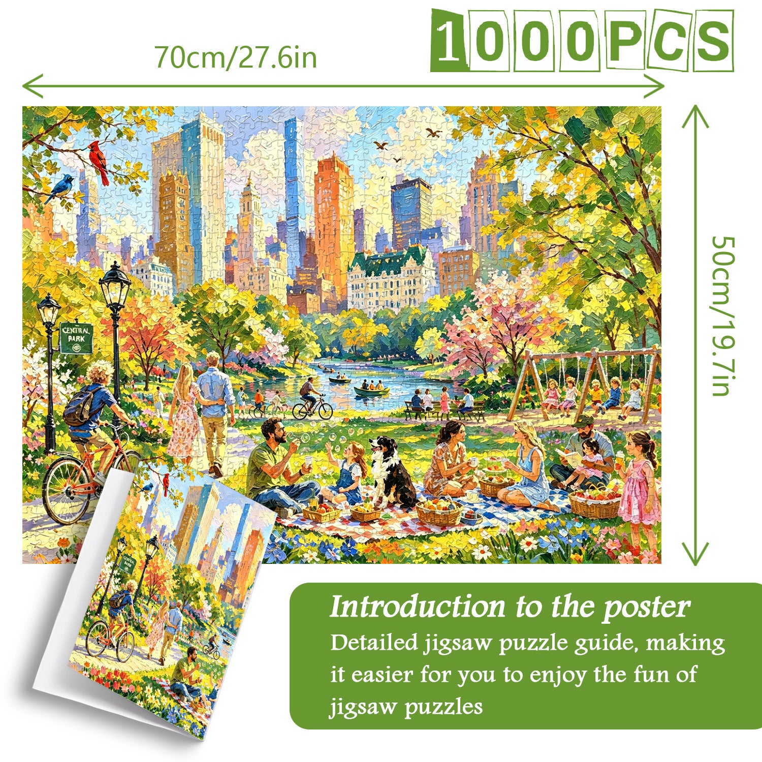 Sunny Central Park Jigsaw Puzzle 1000 Pieces