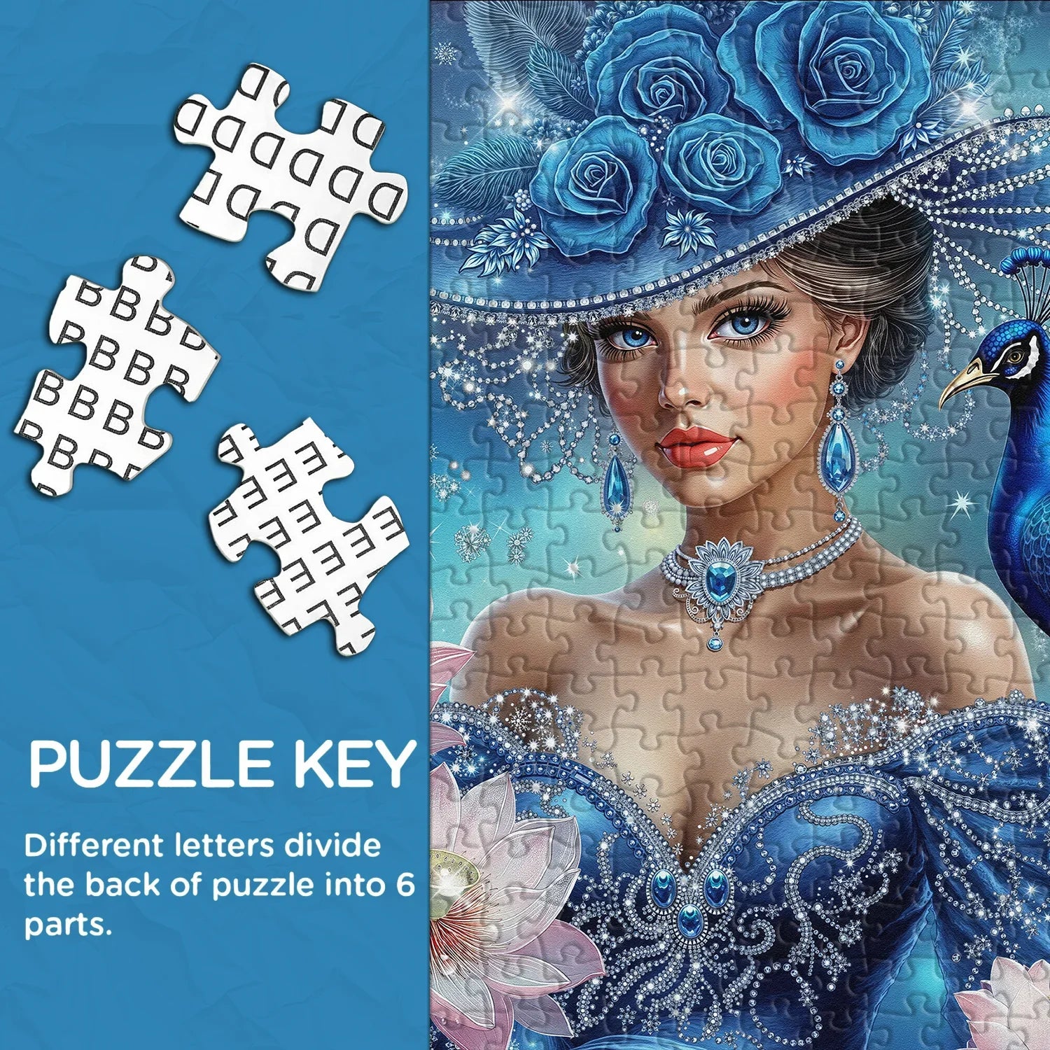 The Peacock Lady Jigsaw Puzzle 1000 Pieces
