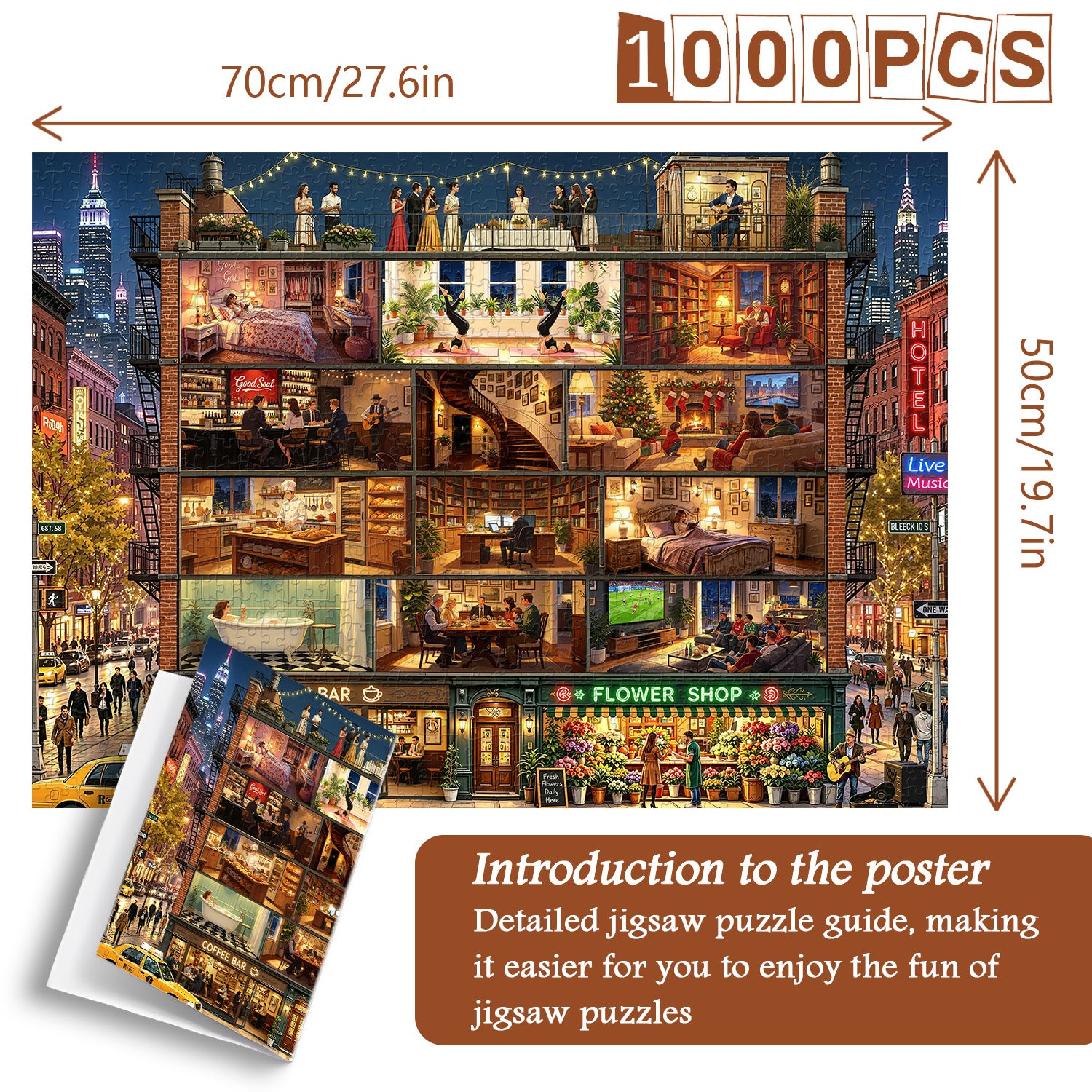Home in Night Jigsaw Puzzle 1000 Pieces