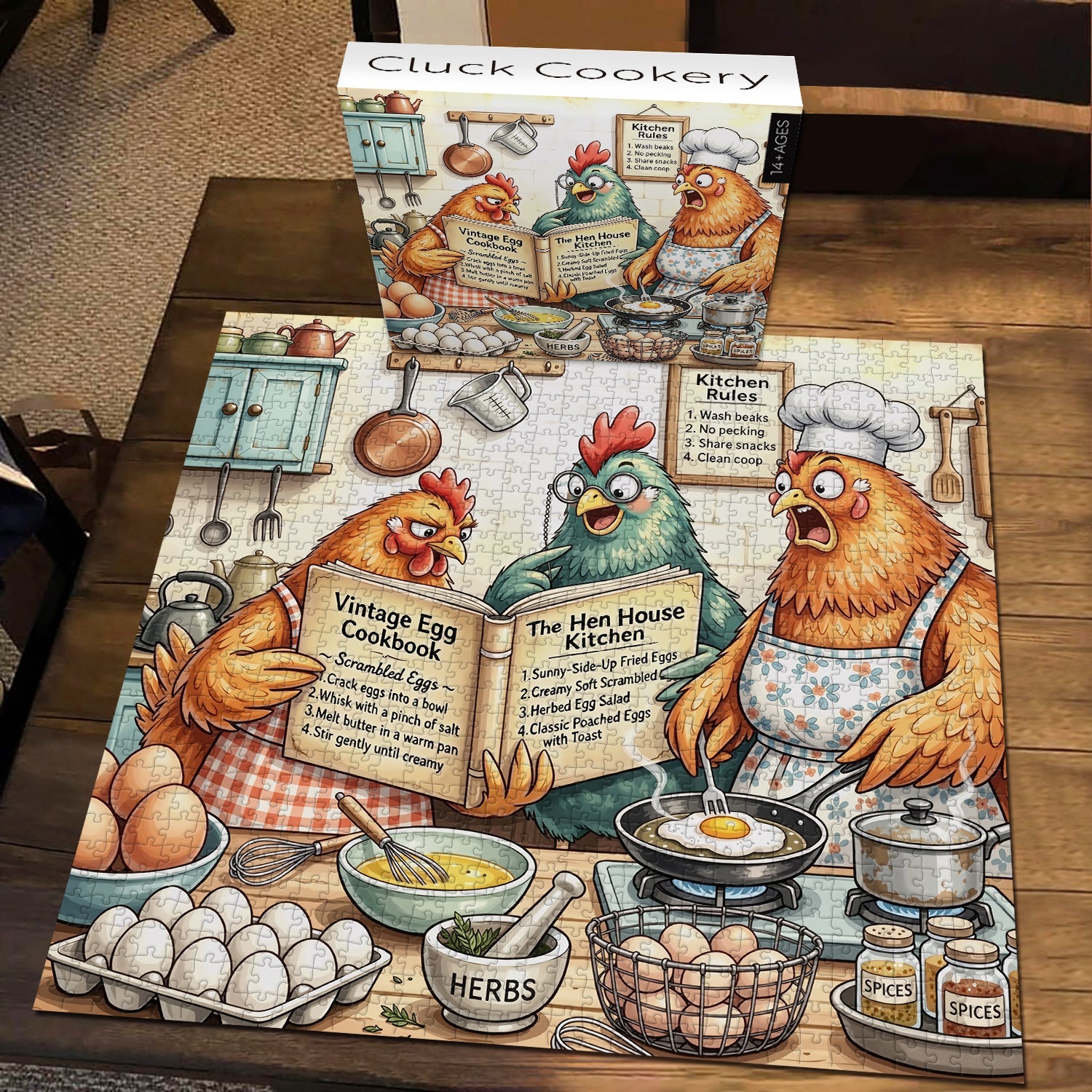 Cluck Cookery Jigsaw Puzzle 1000 Pieces