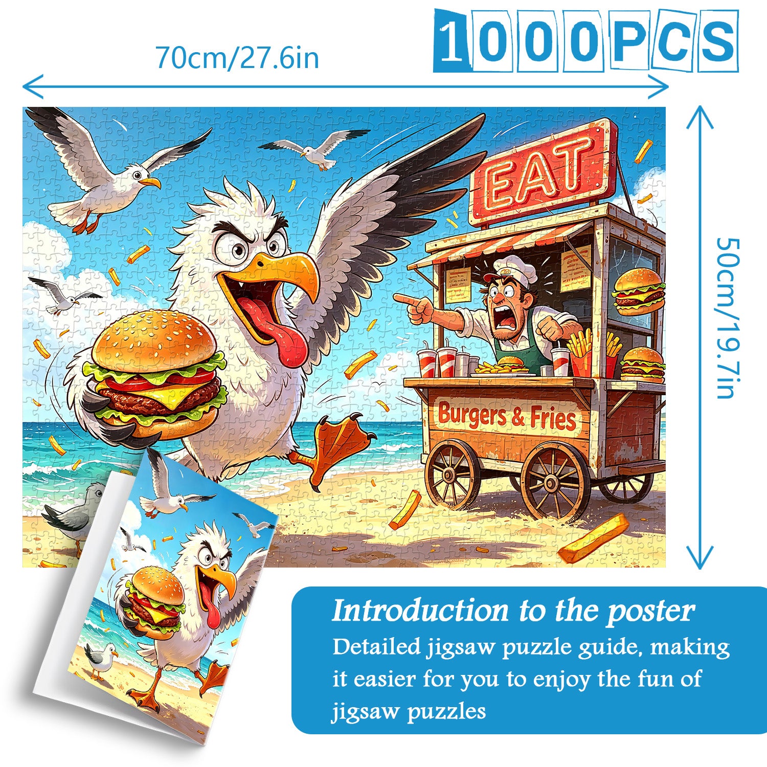 Beach Burger Bandit Jigsaw Puzzle 1000 Pieces