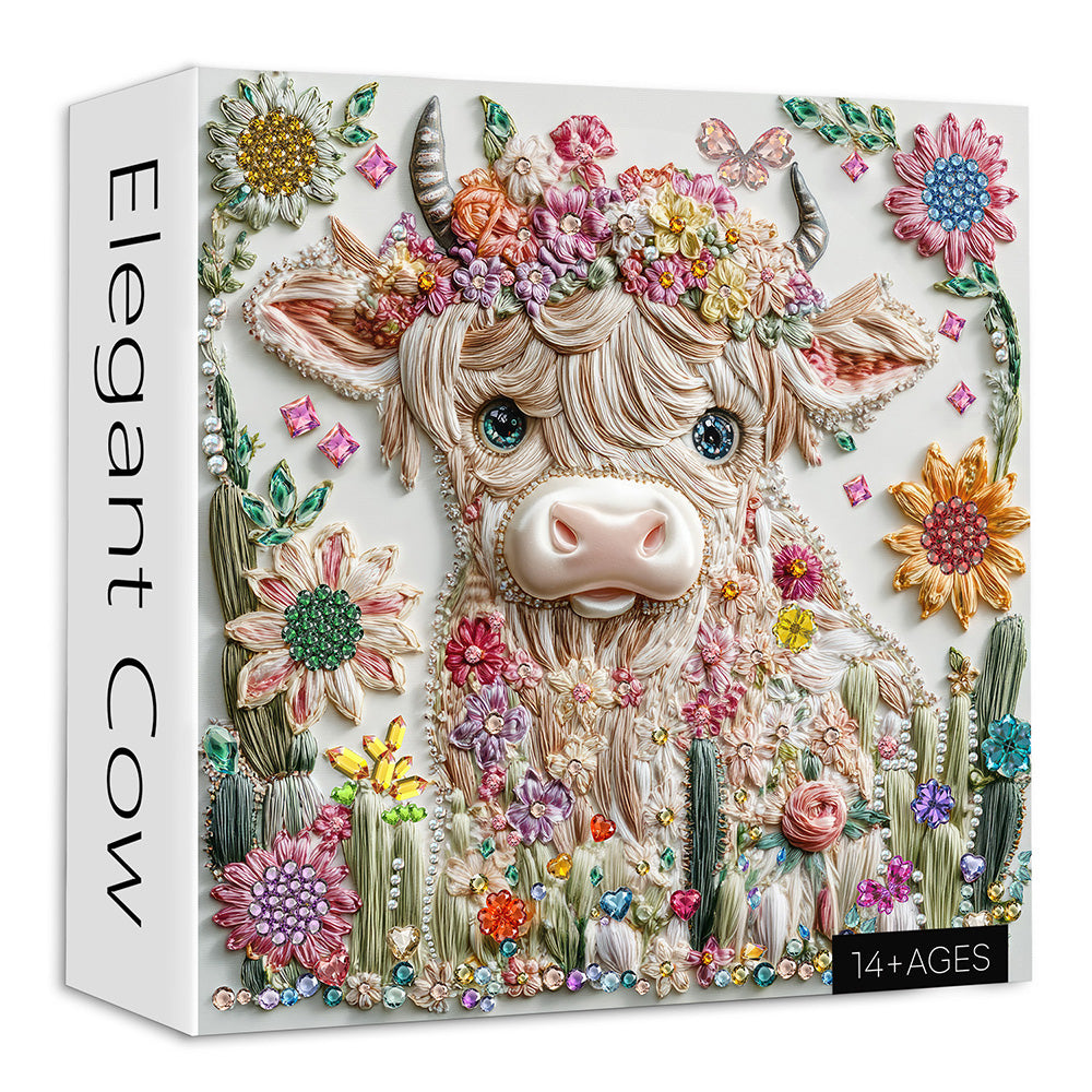 Elegant Cow Jigsaw Puzzles 1000 Pieces