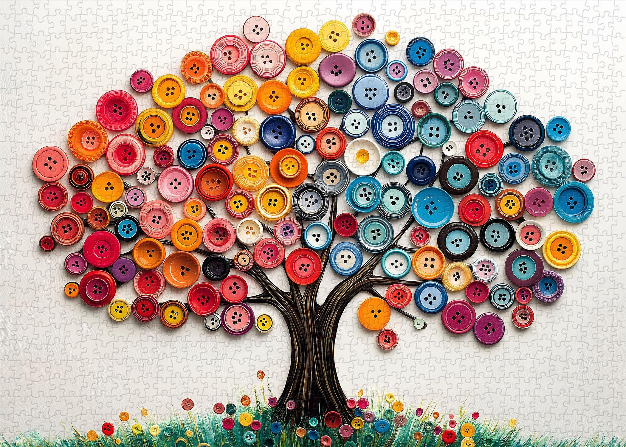 Baum des Knopfpuzzles 1000 Teile
