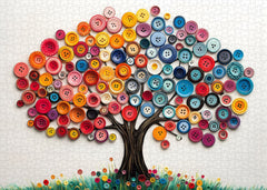 Baum des Knopfpuzzles 1000 Teile