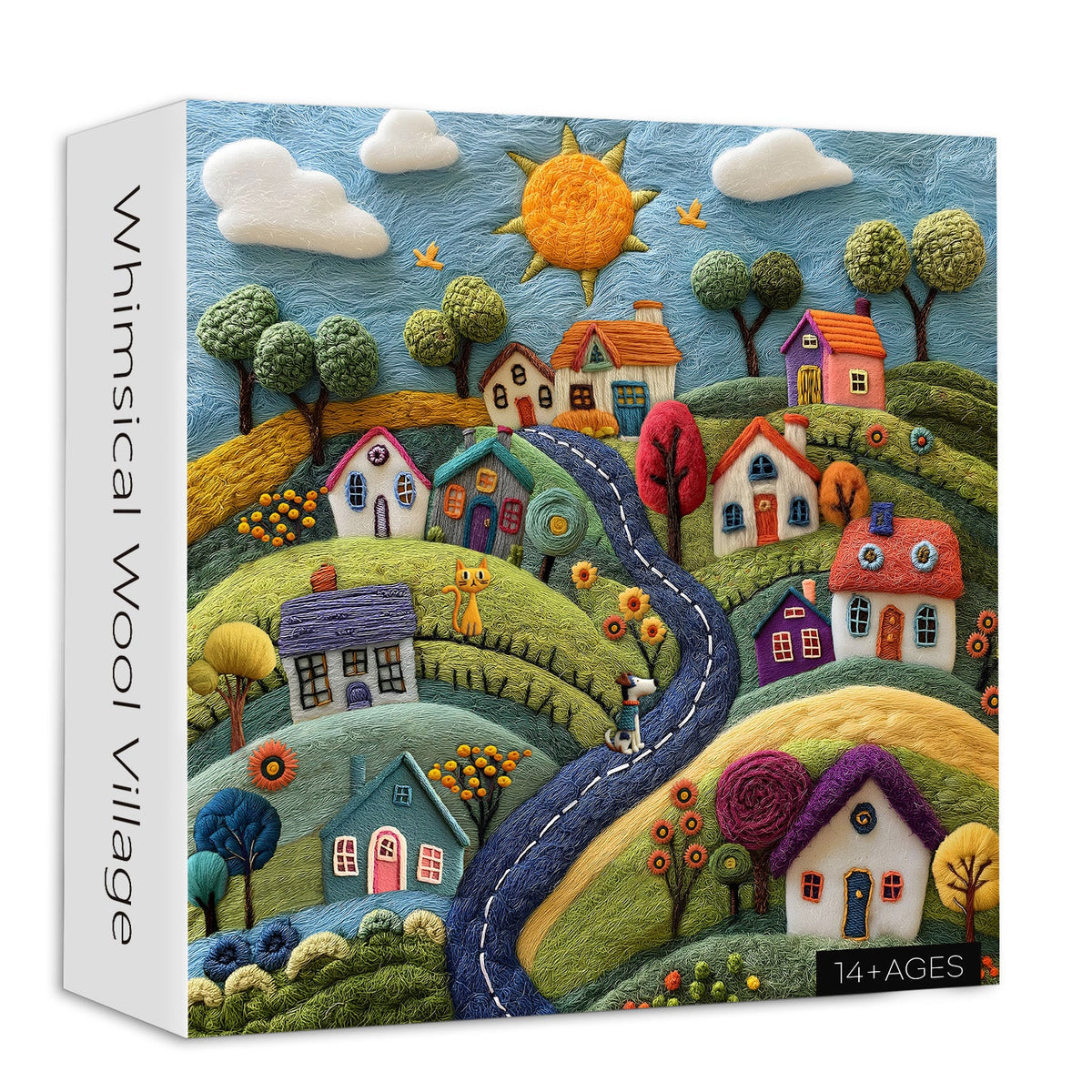 Wunderliches Wolldorf-Puzzle 1000 Teile