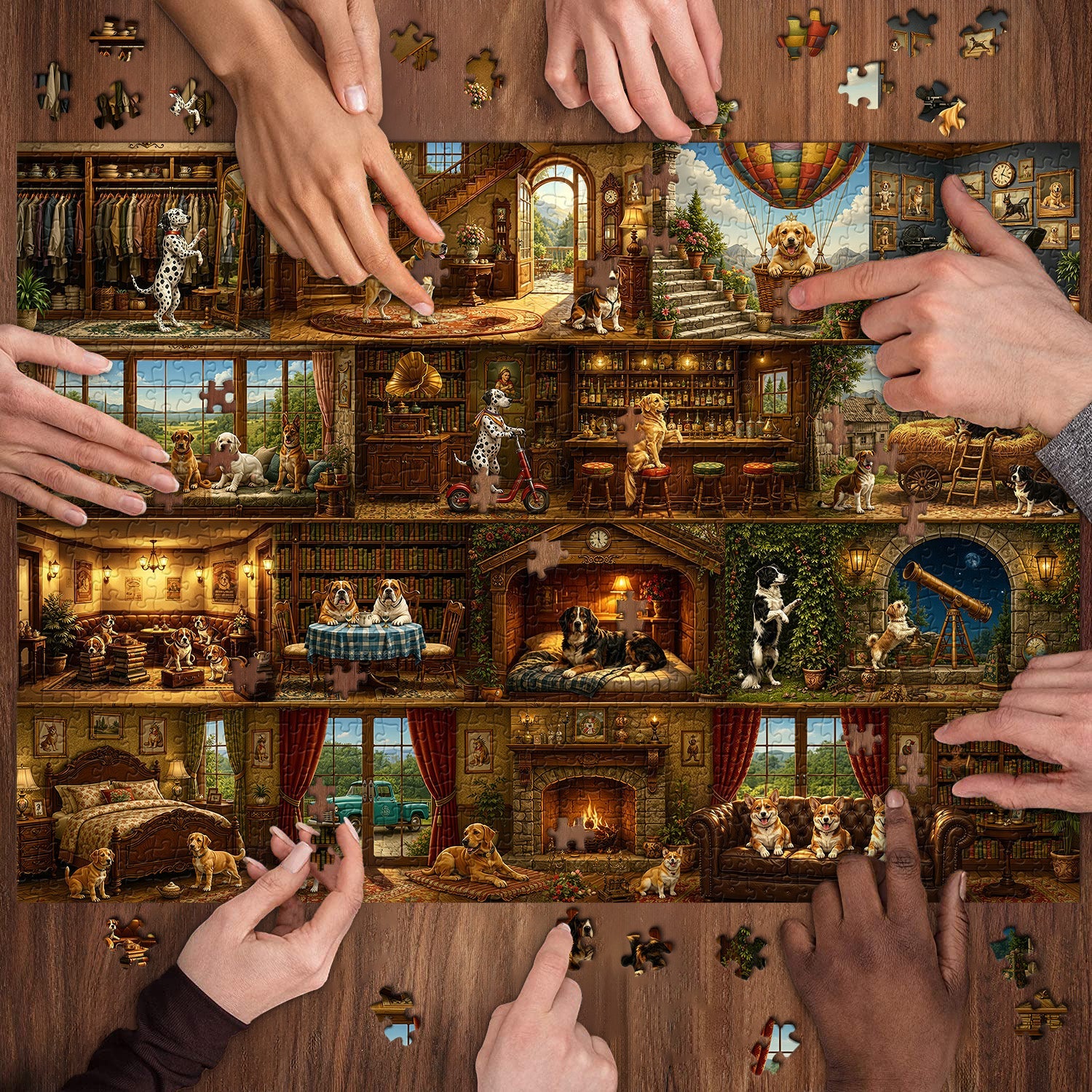 Dog's Manor Jigsaw Puzzle 1000 Pieces