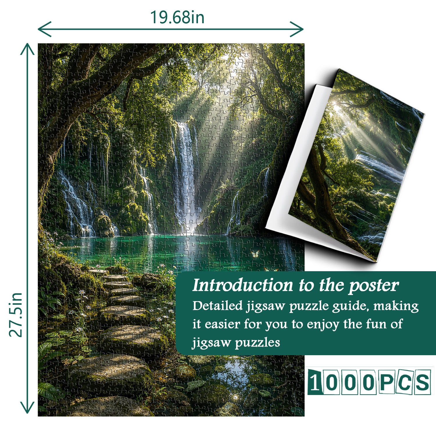 Emerald Falls Lagoon Puzzle 1000 Teile