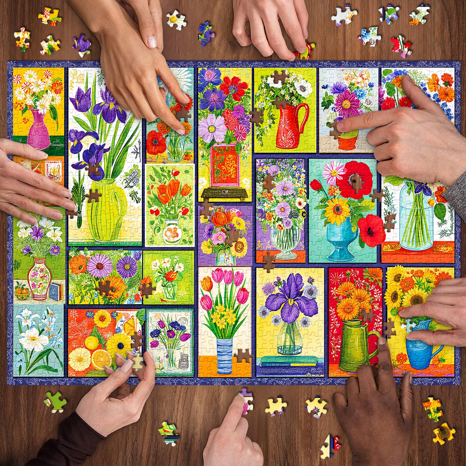 Floral Collage Jigsaw Puzzle 1000 Pieces