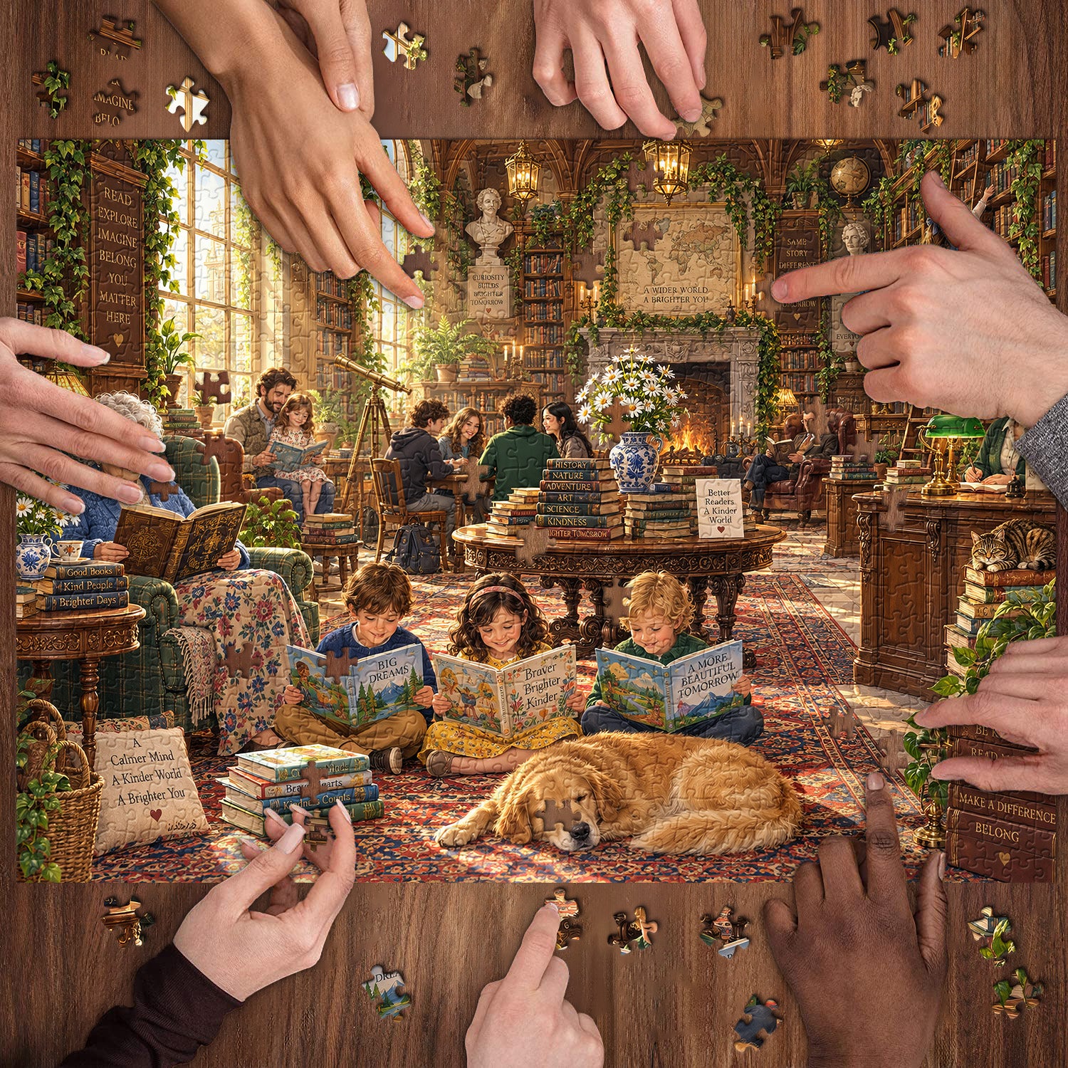 Joy Within Books Jigsaw Puzzle 1000 Pieces