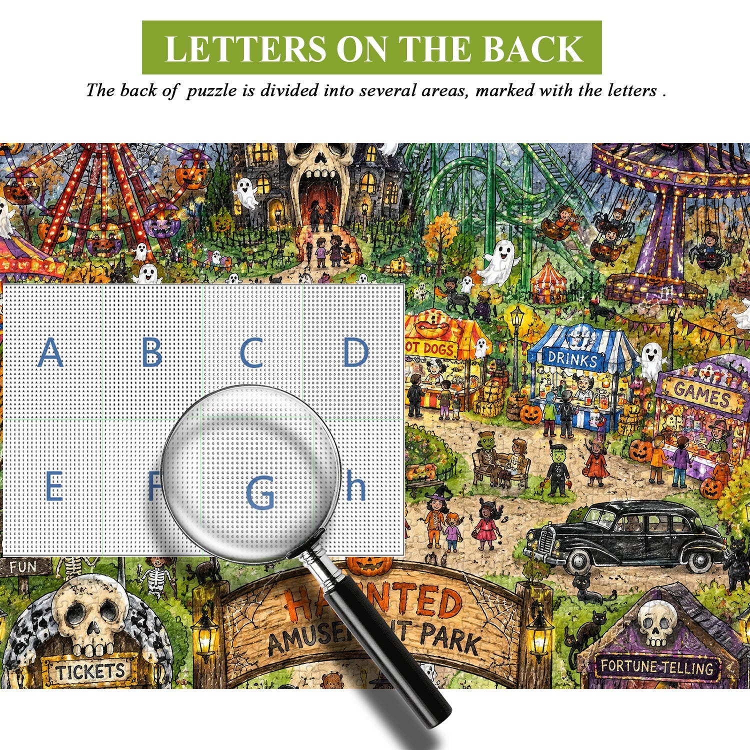 Puzzle del parco a tema spettrale 1000 pezzi
