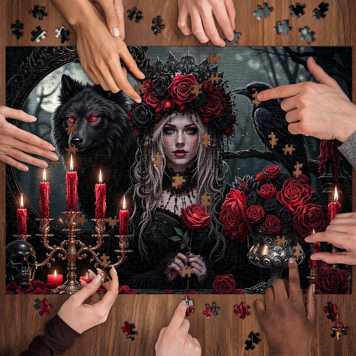 Puzzle Eternal Night Rose Festival 1000 pezzi