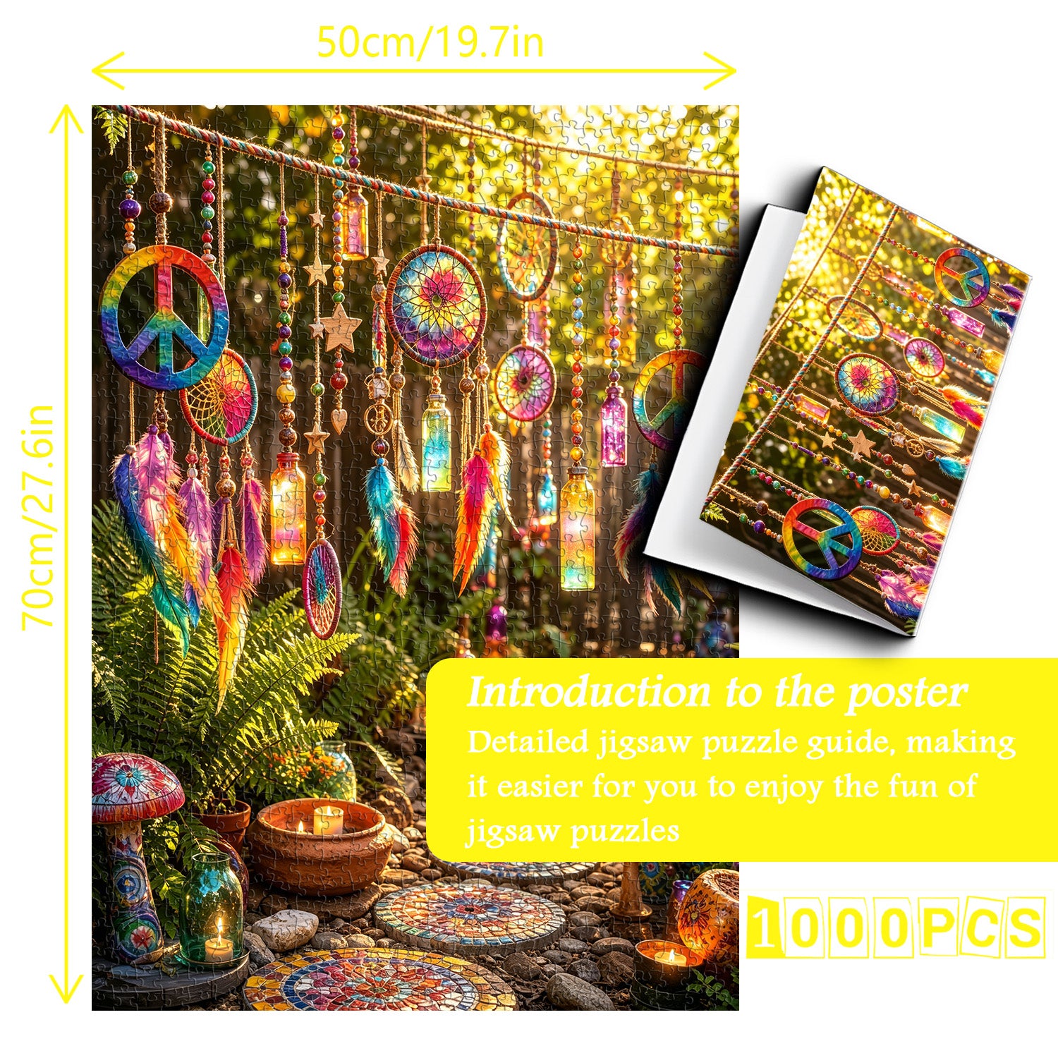 Hippie Dream Garden Jigsaw Puzzle 1000 Pieces
