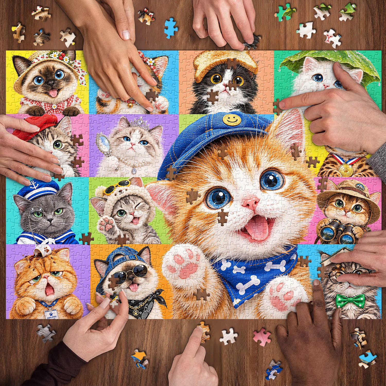 Kitten Gallery Jigsaw Puzzle 1000 Pieces