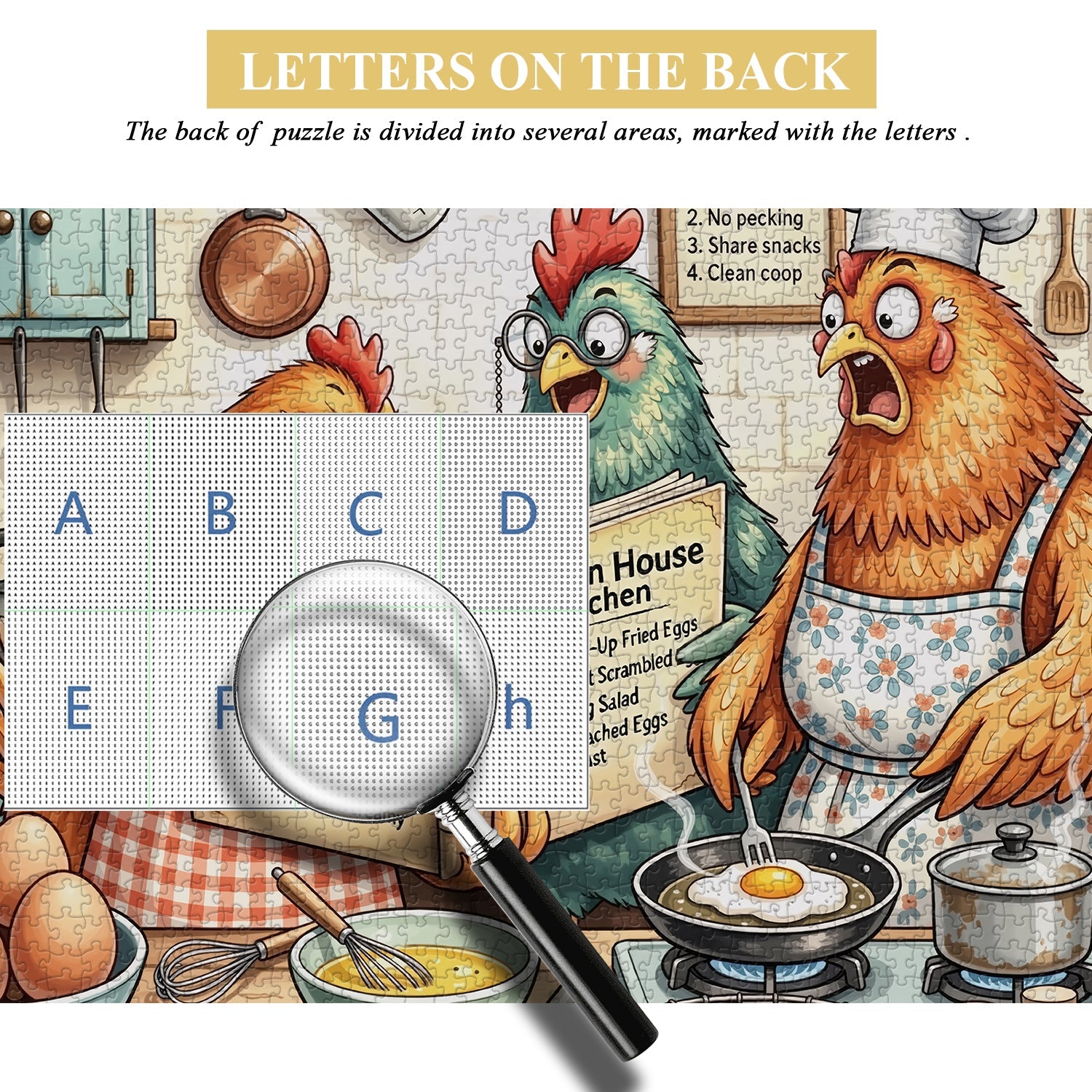Cluck Cookery Jigsaw Puzzle 1000 Pieces
