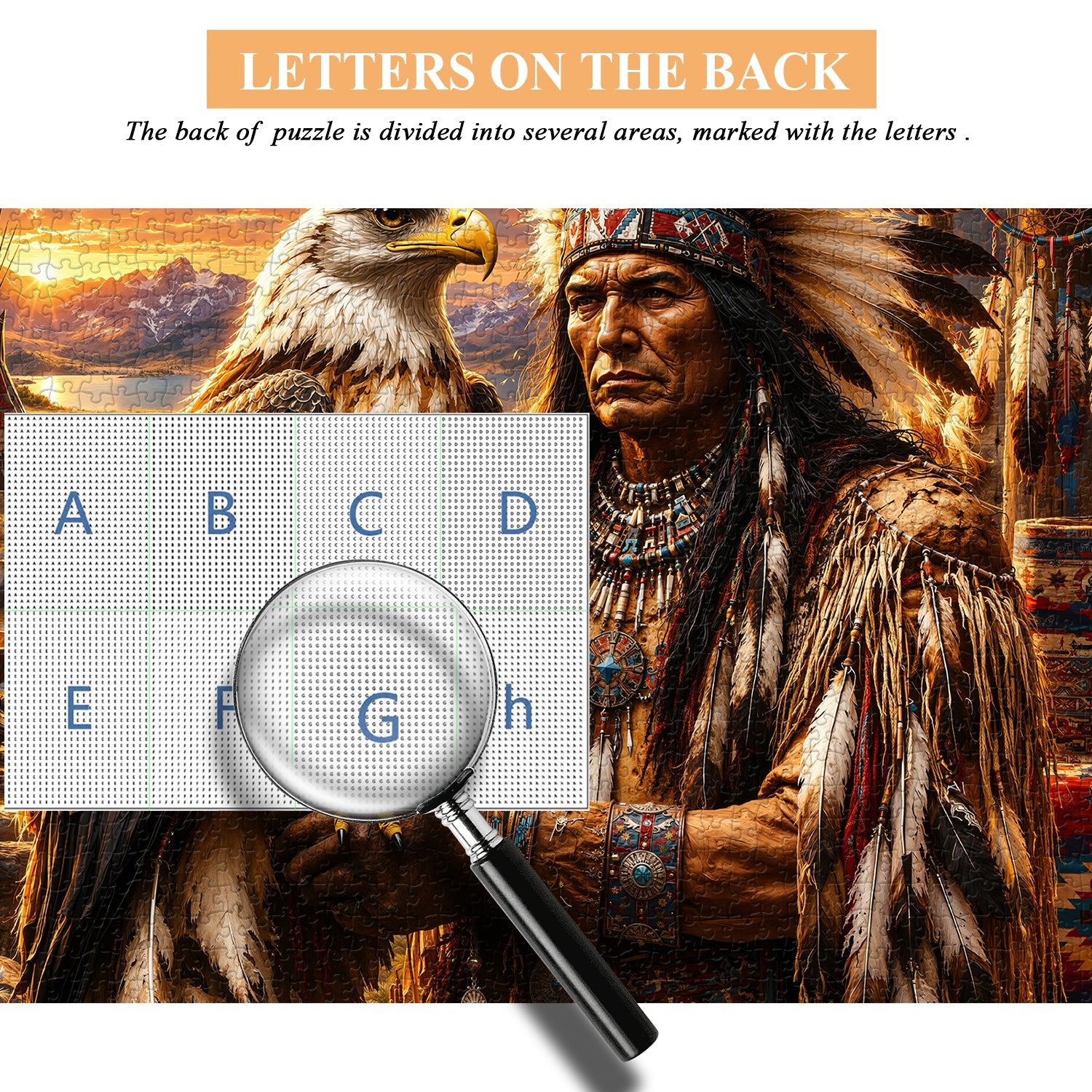 Tribal Spirit Eagle Jigsaw Puzzle 1000 Pieces