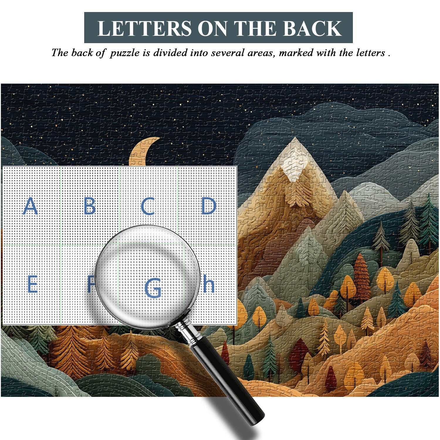 Puzzle di montagne in legno da 1000 pezzi