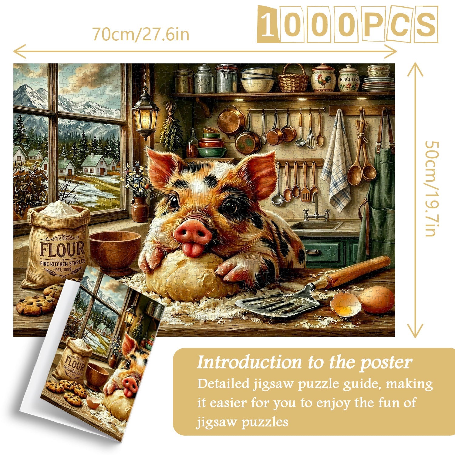 Piggy Chef Puzzle 1000 Teile