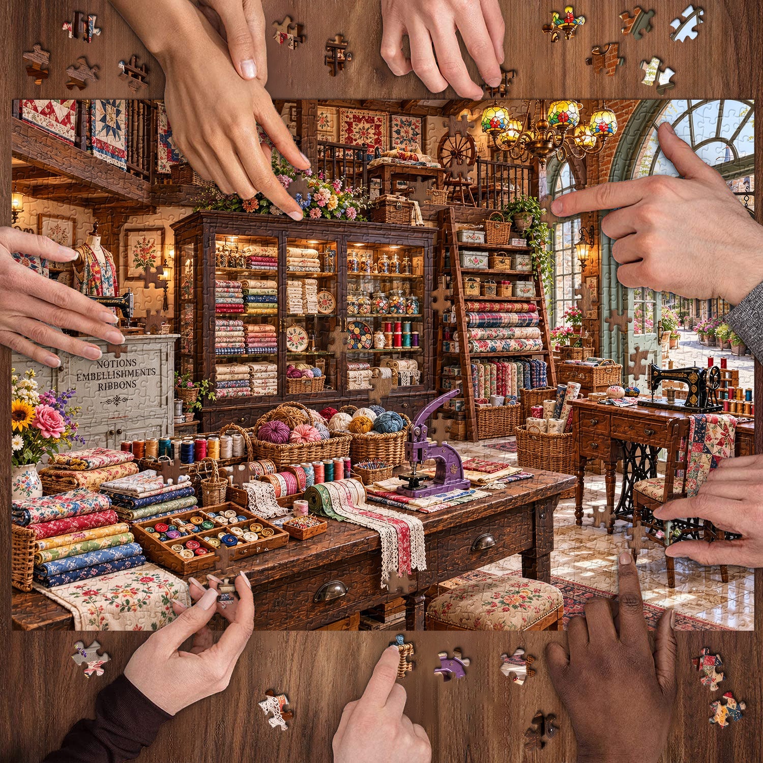 Quilt & Thread Shop Jigsaw Puzzle 1000 Pieces