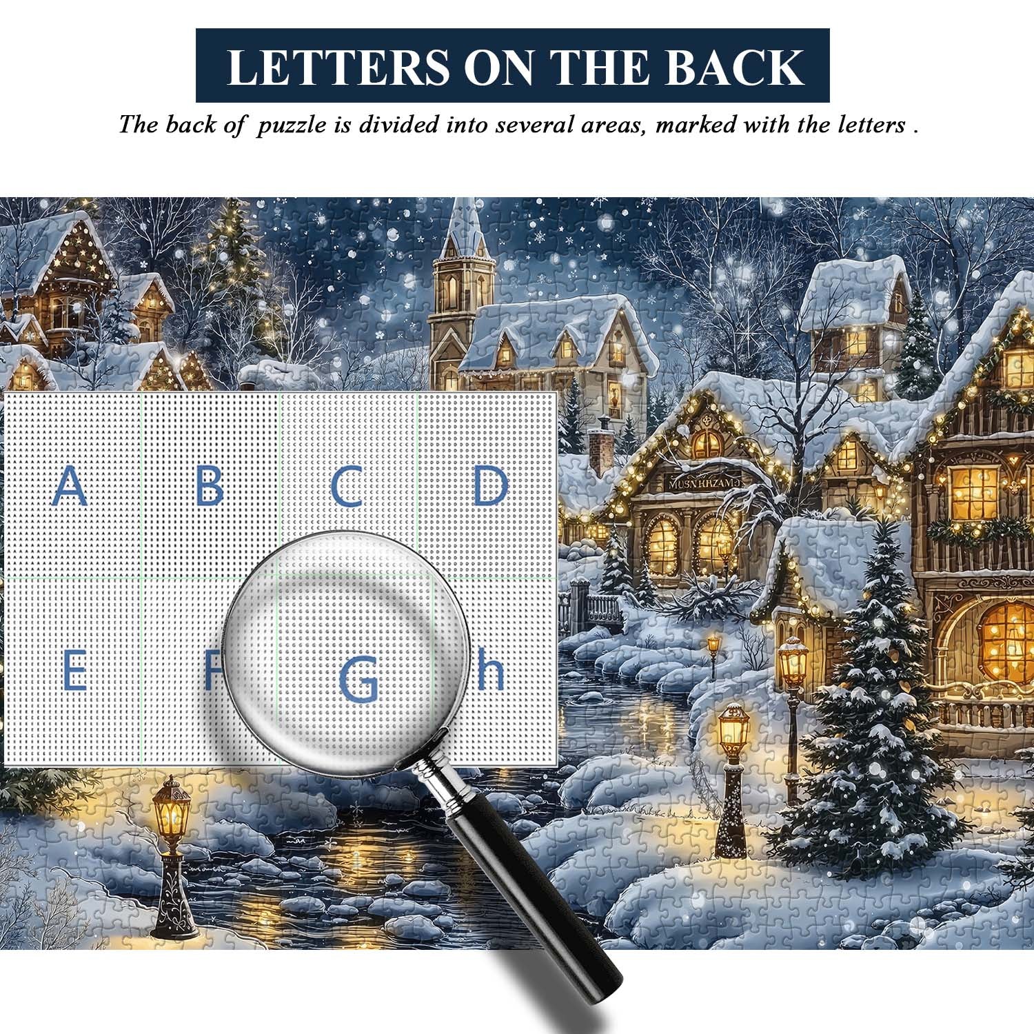 Christmas Village Riverfront Puzzle 1000 pièces