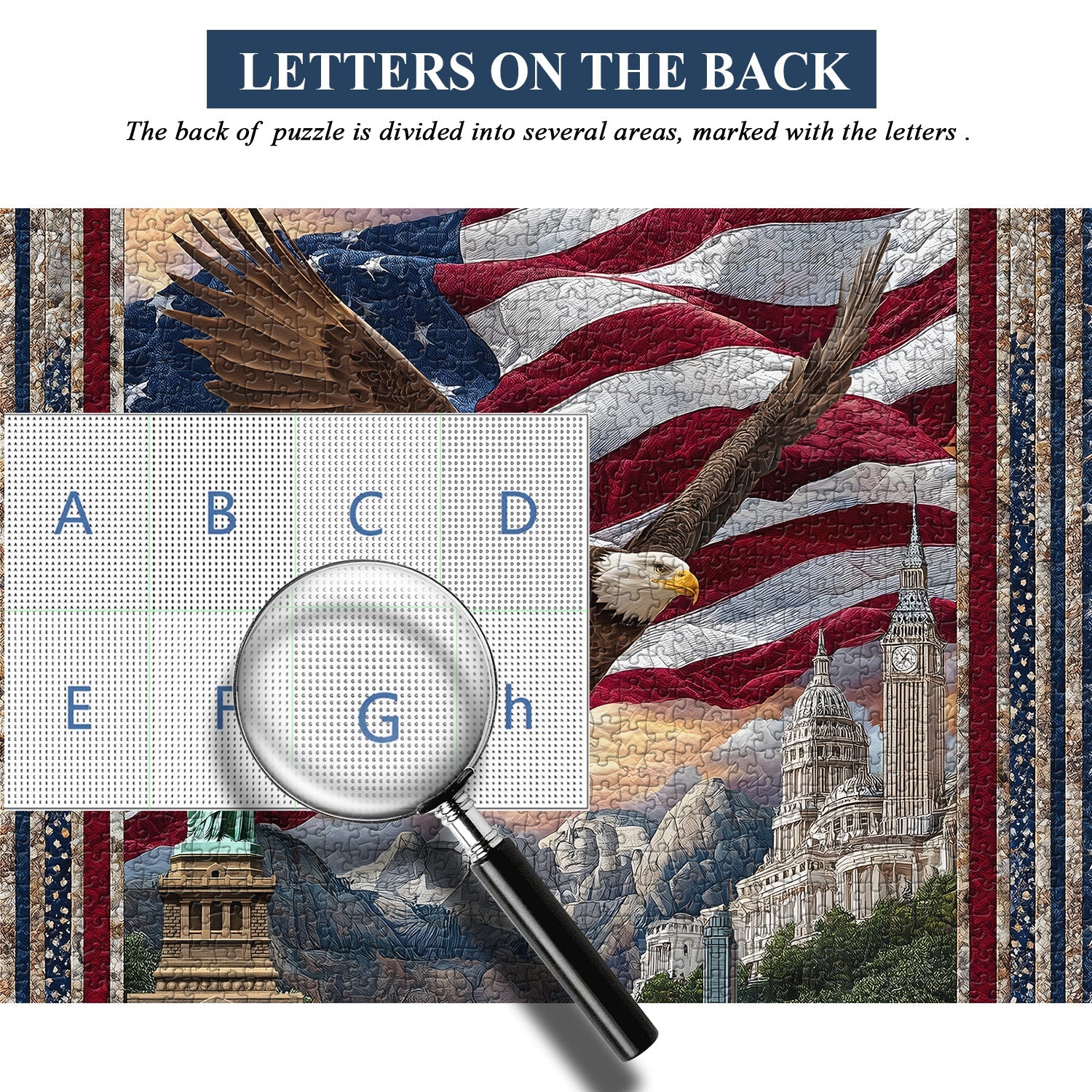 Puzzle Aigle sur la Liberté 1000 pièces