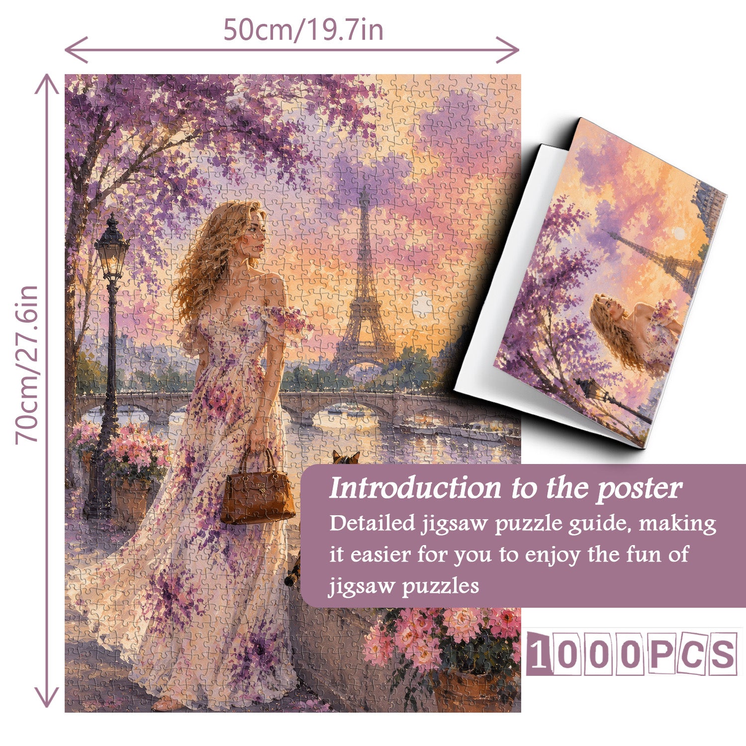 Paris Blossom Riverside Jigsaw Puzzle 1000 Pieces