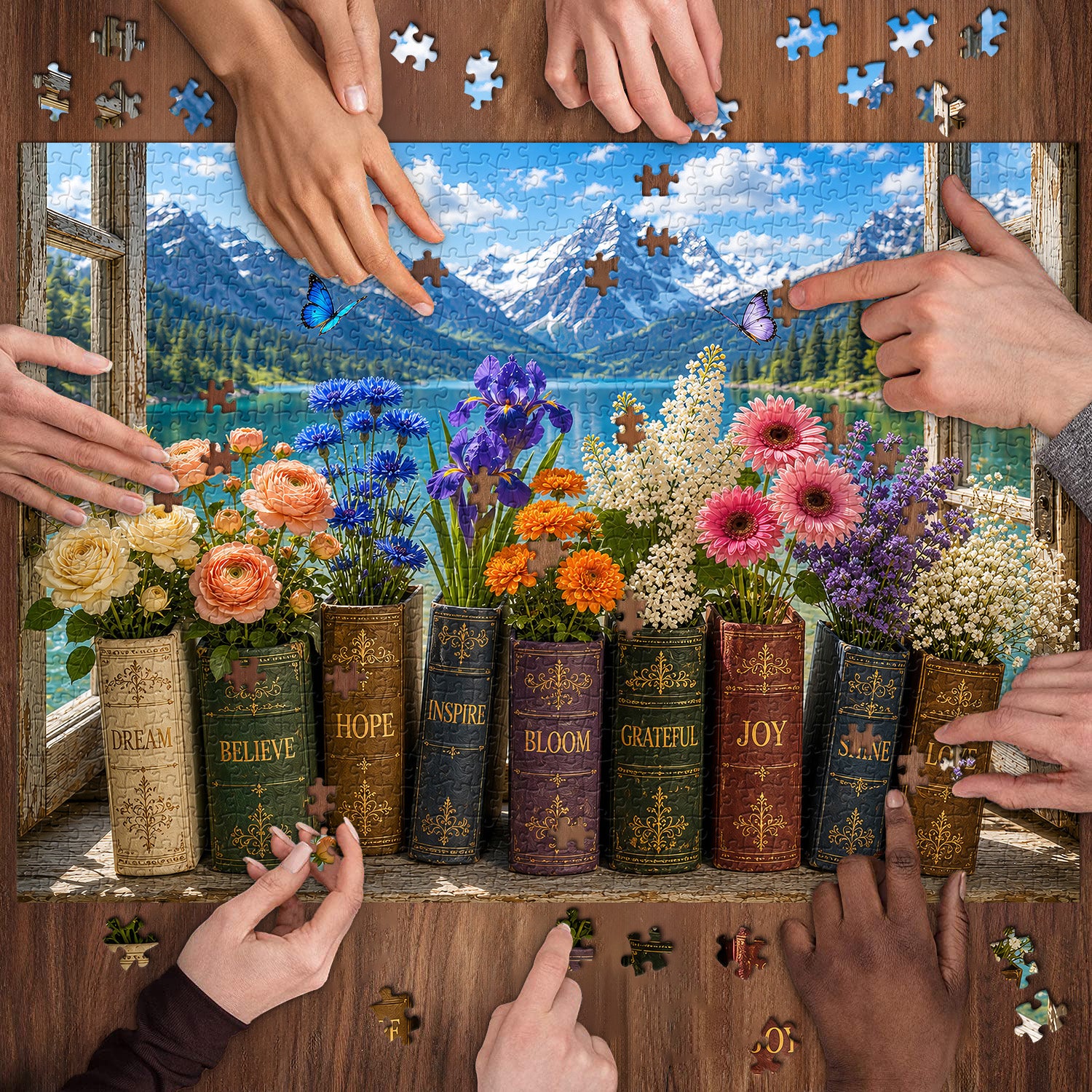 Blossom Book Vases Jigsaw Puzzle 1000 Pieces