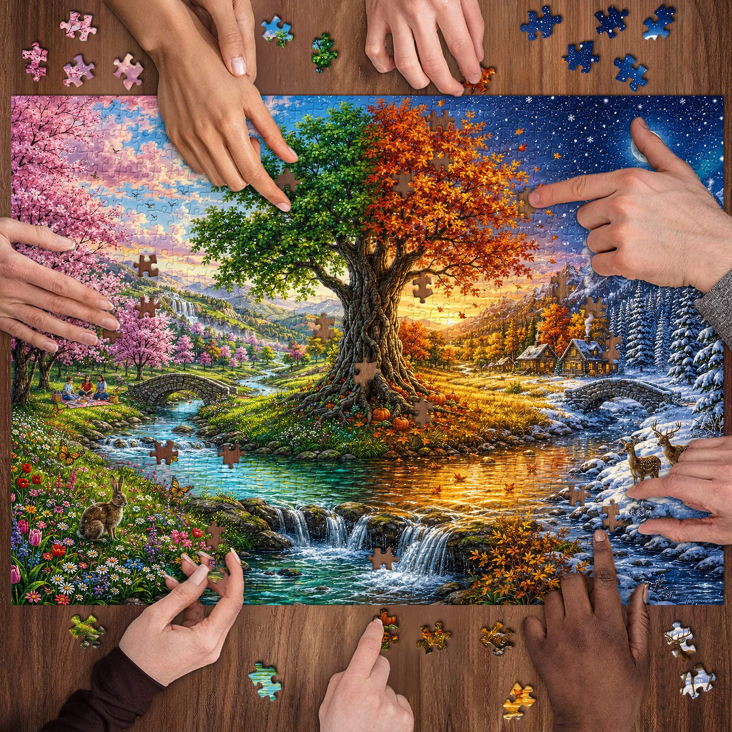 Puzzle saisonnier Wonder Valley 1000 pièces