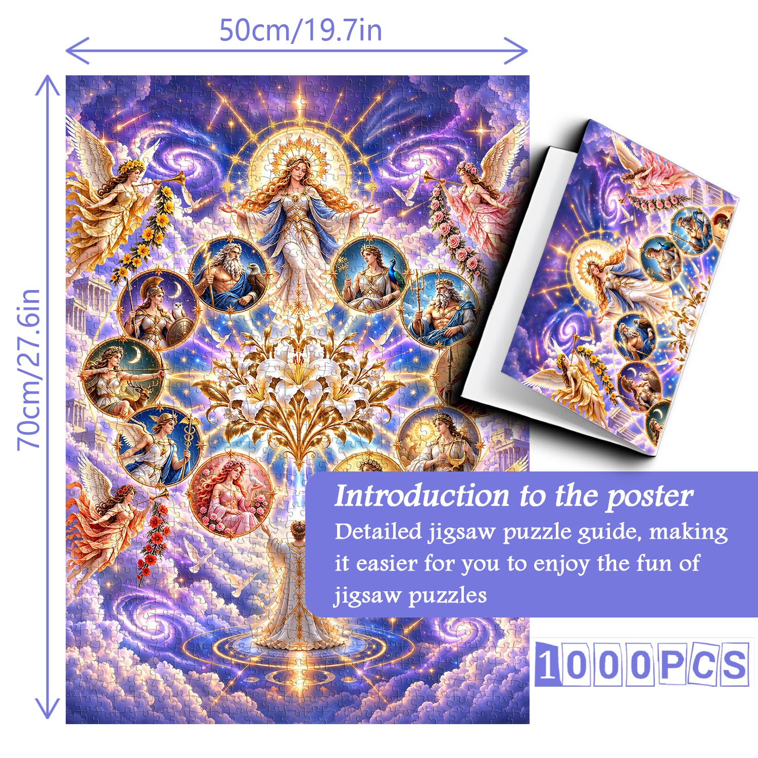 Greek Divine Pantheon Jigsaw Puzzle 1000 Pieces