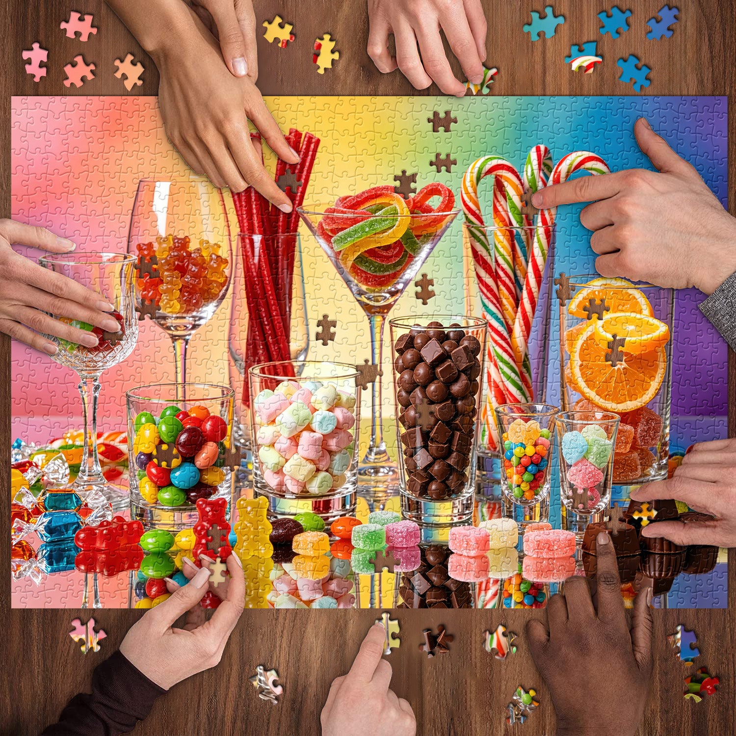 Colorful Candy Feast Jigsaw Puzzle 1000 Pieces