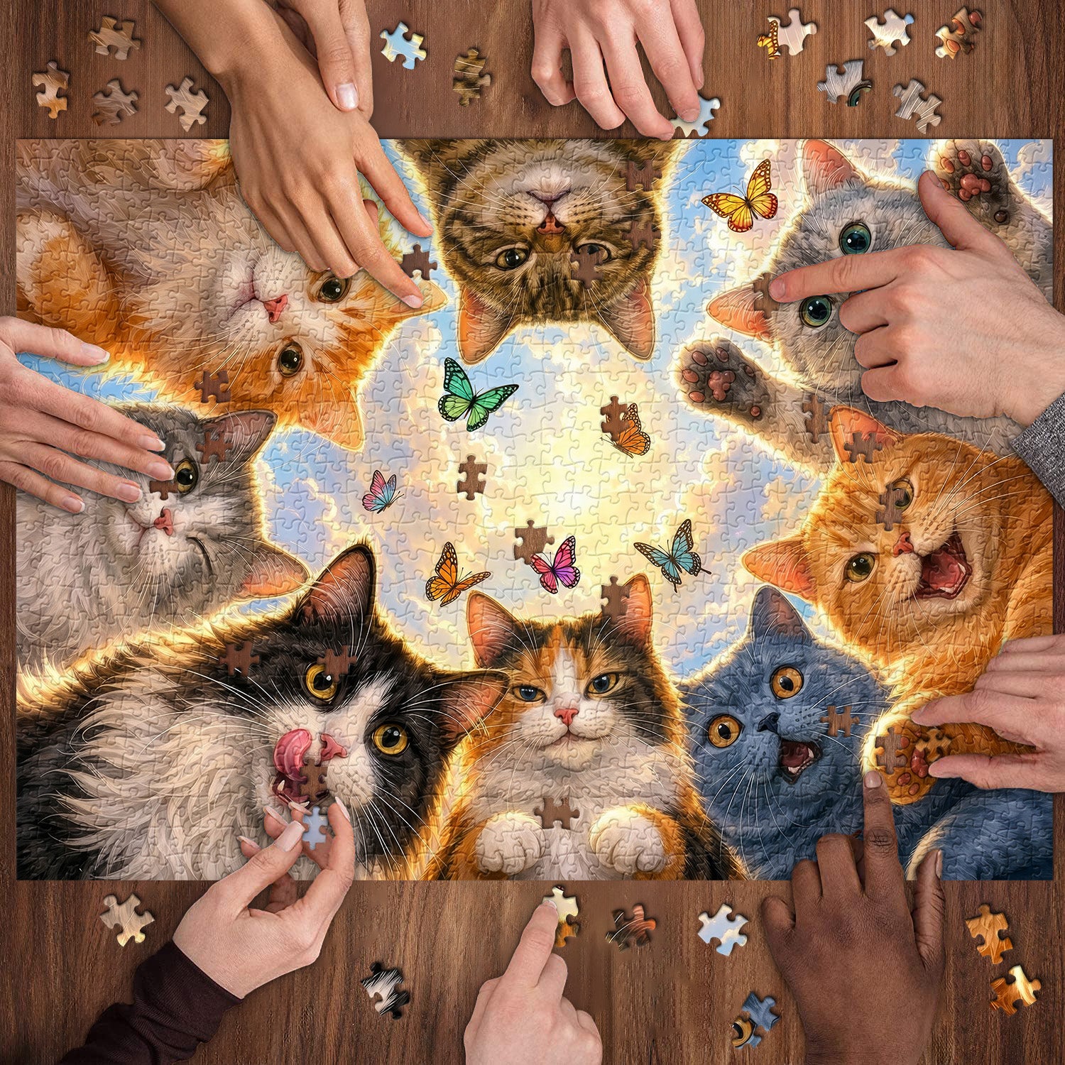 Furry Friends Kreispuzzle 1000 Teile