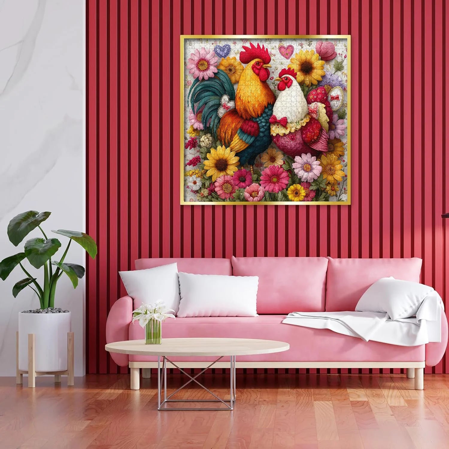 Sweet Love Chickens Jigsaw Puzzle 1000 Pieces