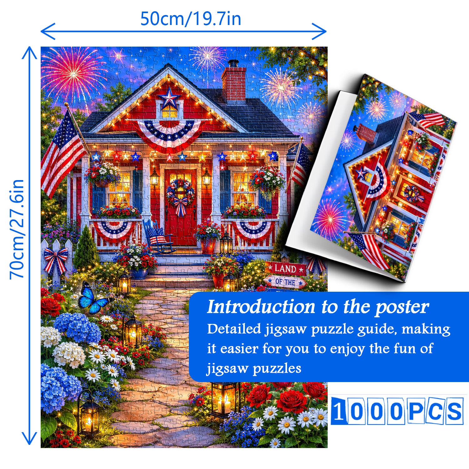 Freedom Cottage Jigsaw Puzzle 1000 Pieces