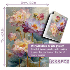 Serene Lotus Art Puzzle 1000 Teile