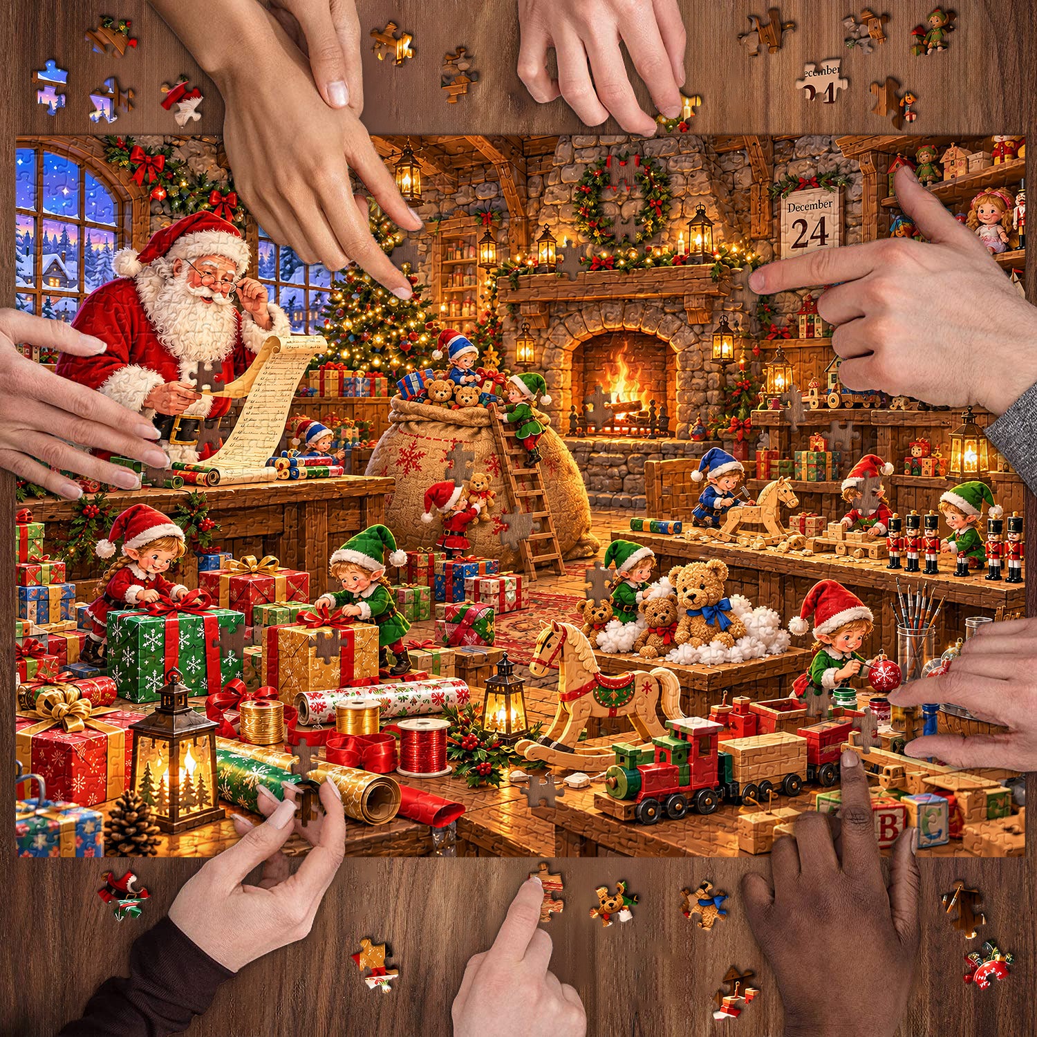 Santa's Workshop Jigsaw Puzzle 1000 Pieces