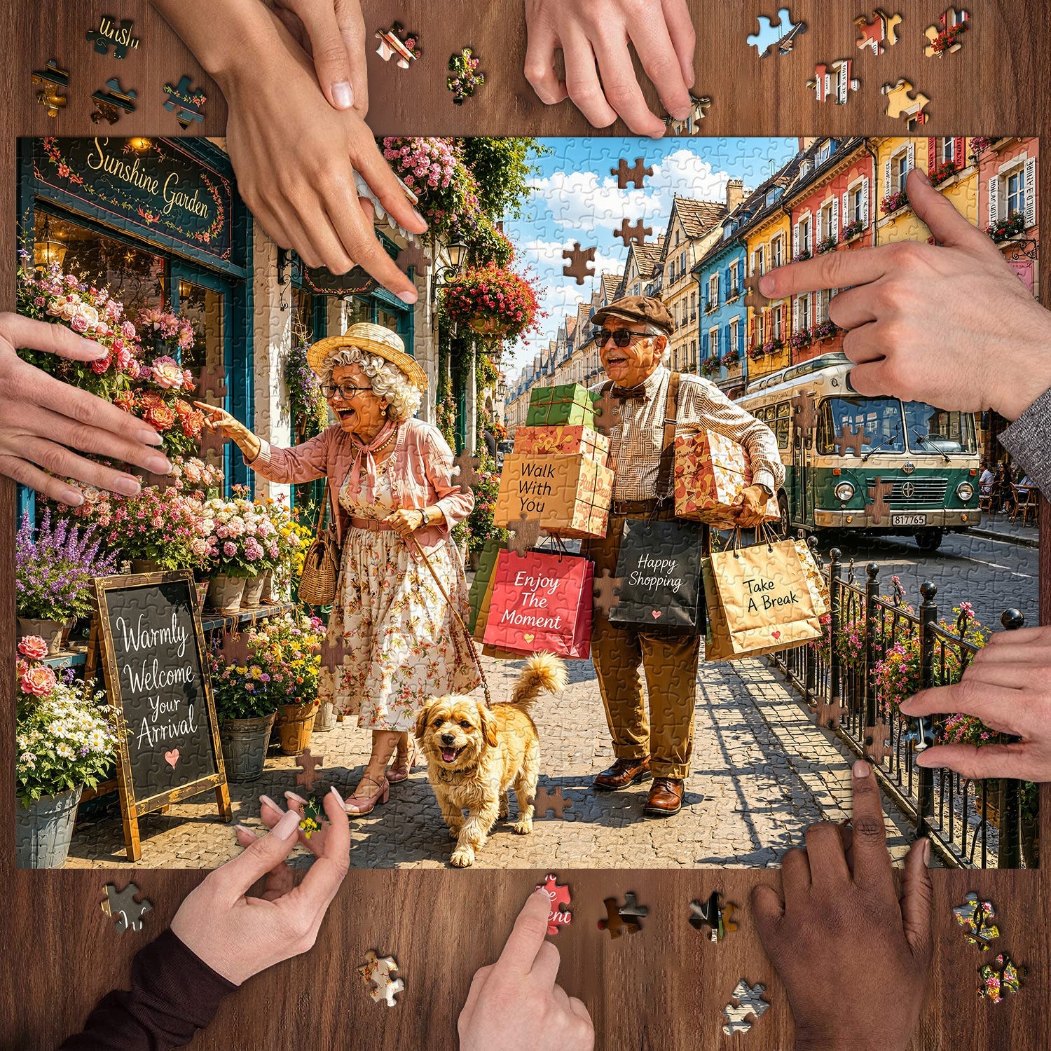 Holiday Shopping Day Jigsaw Puzzle 1000 Pieces