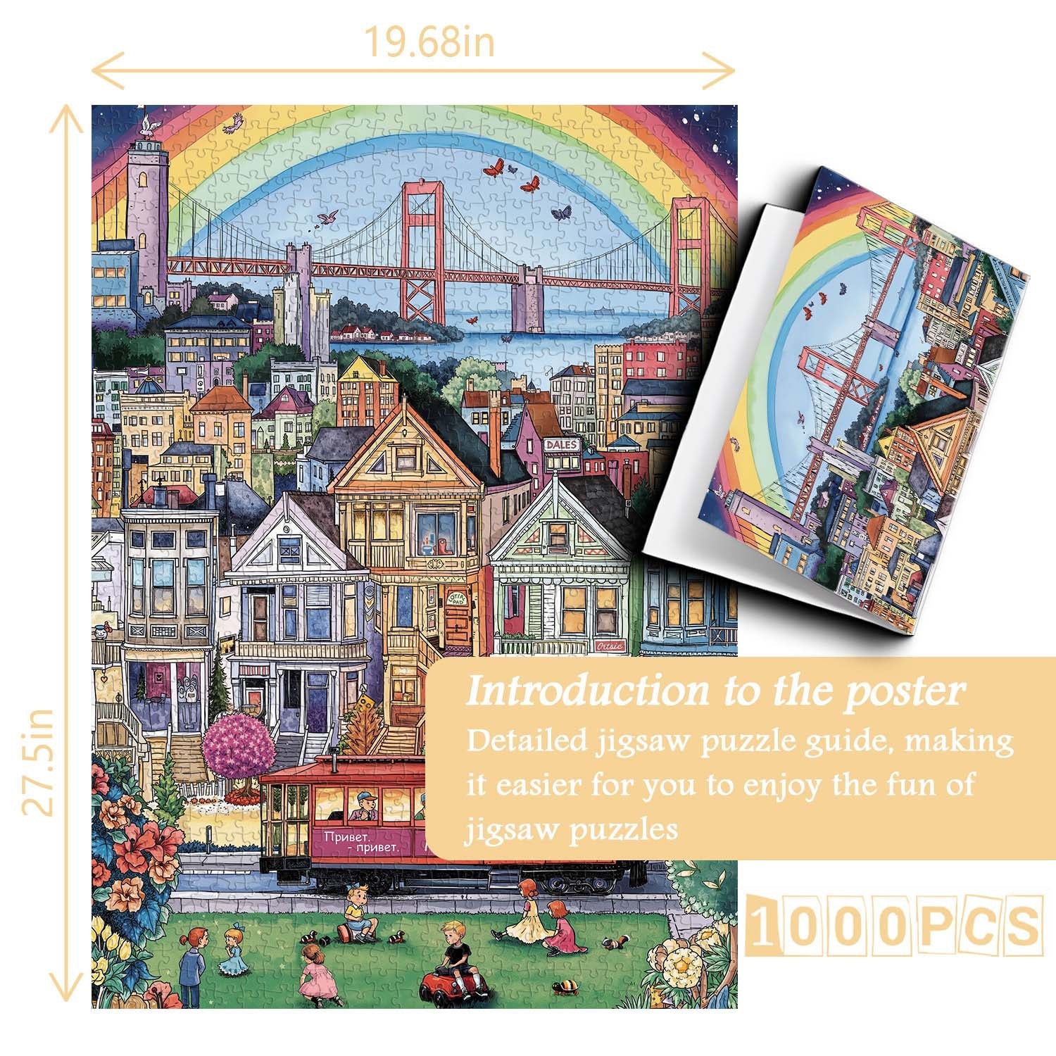 Colorful City Life Puzzle 1000 pièces