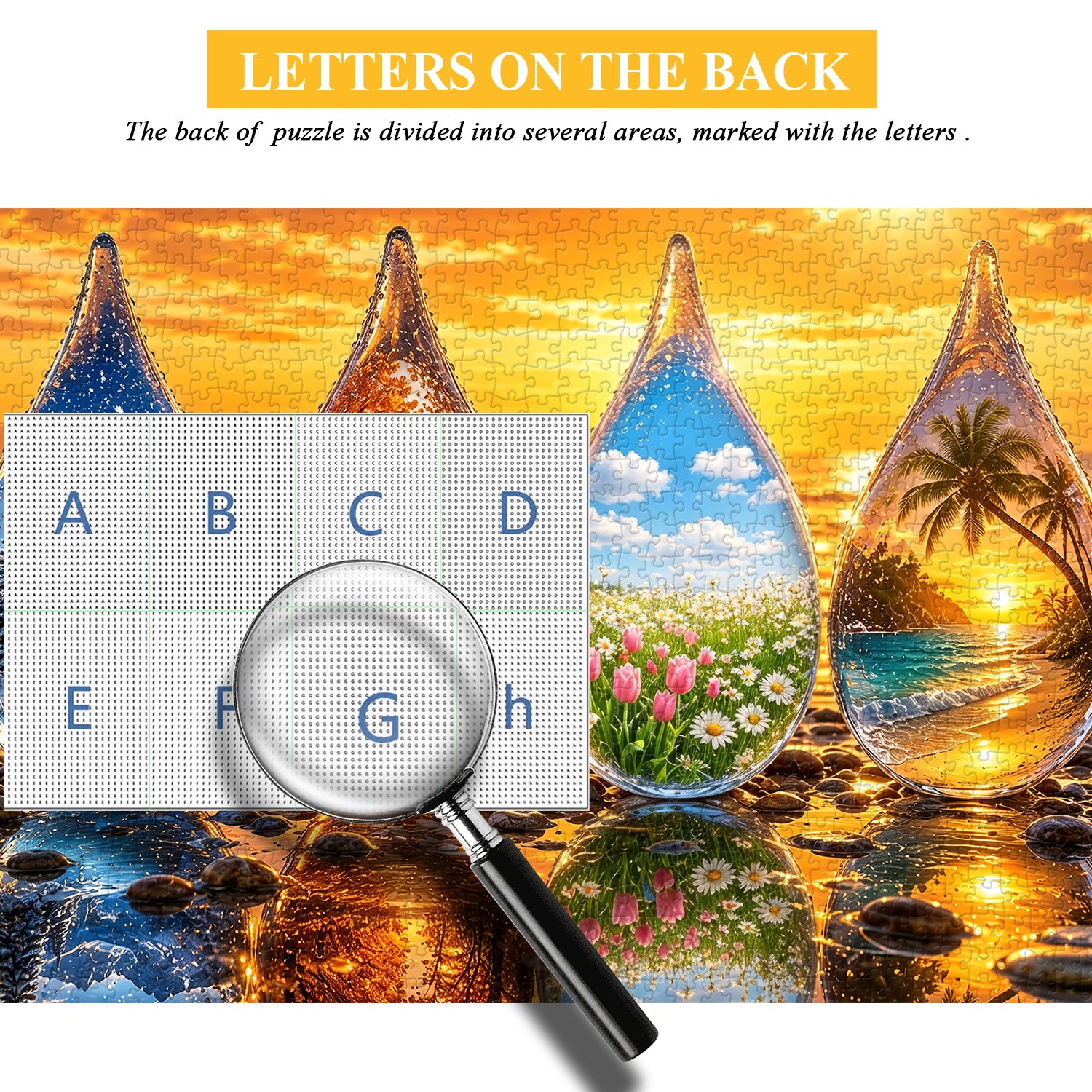 Puzzle Stagioni in Gocce 1000 Pezzi