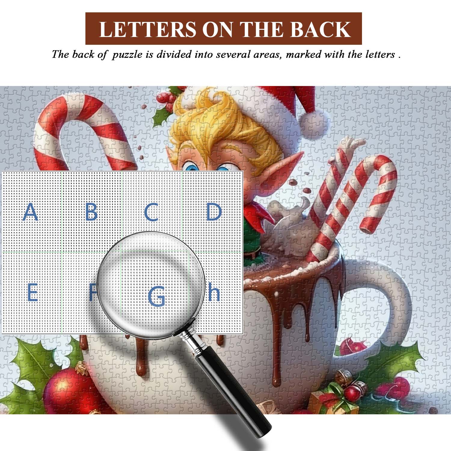 Hot Cocoa Elf Jigsaw Puzzle 1000 Pieces