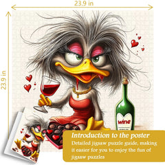 Puzzle Canard Lovestruck 1000 pièces