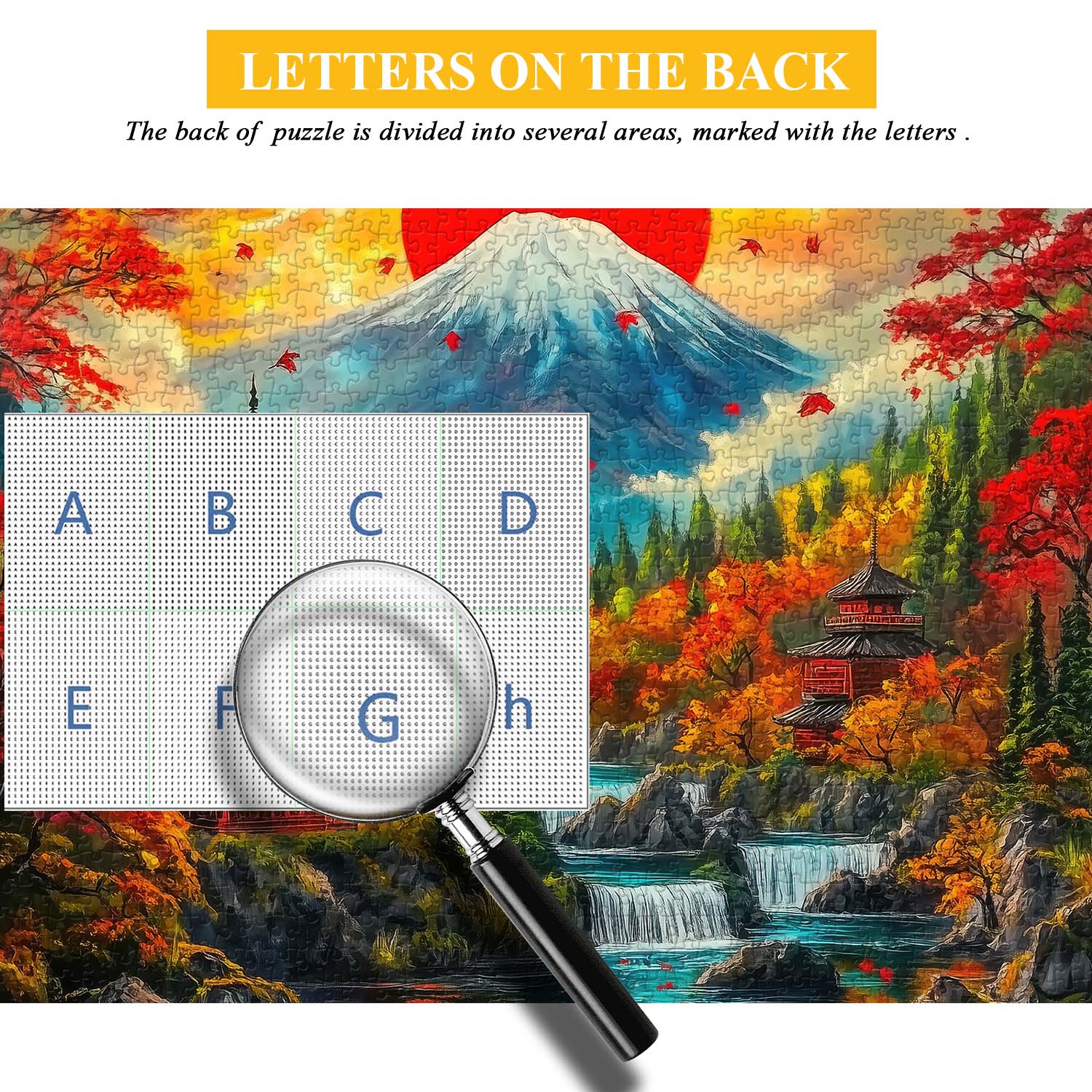 Rompecabezas de la Belleza Radiante de Fuji 1000 Piezas