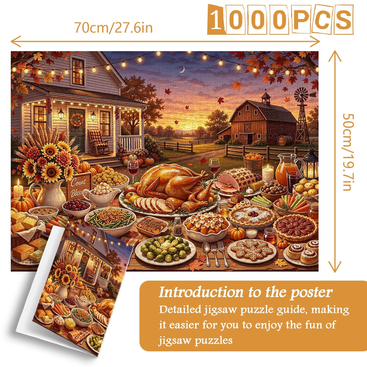 Autumn Feast Jigsaw Puzzle 1000 Piece