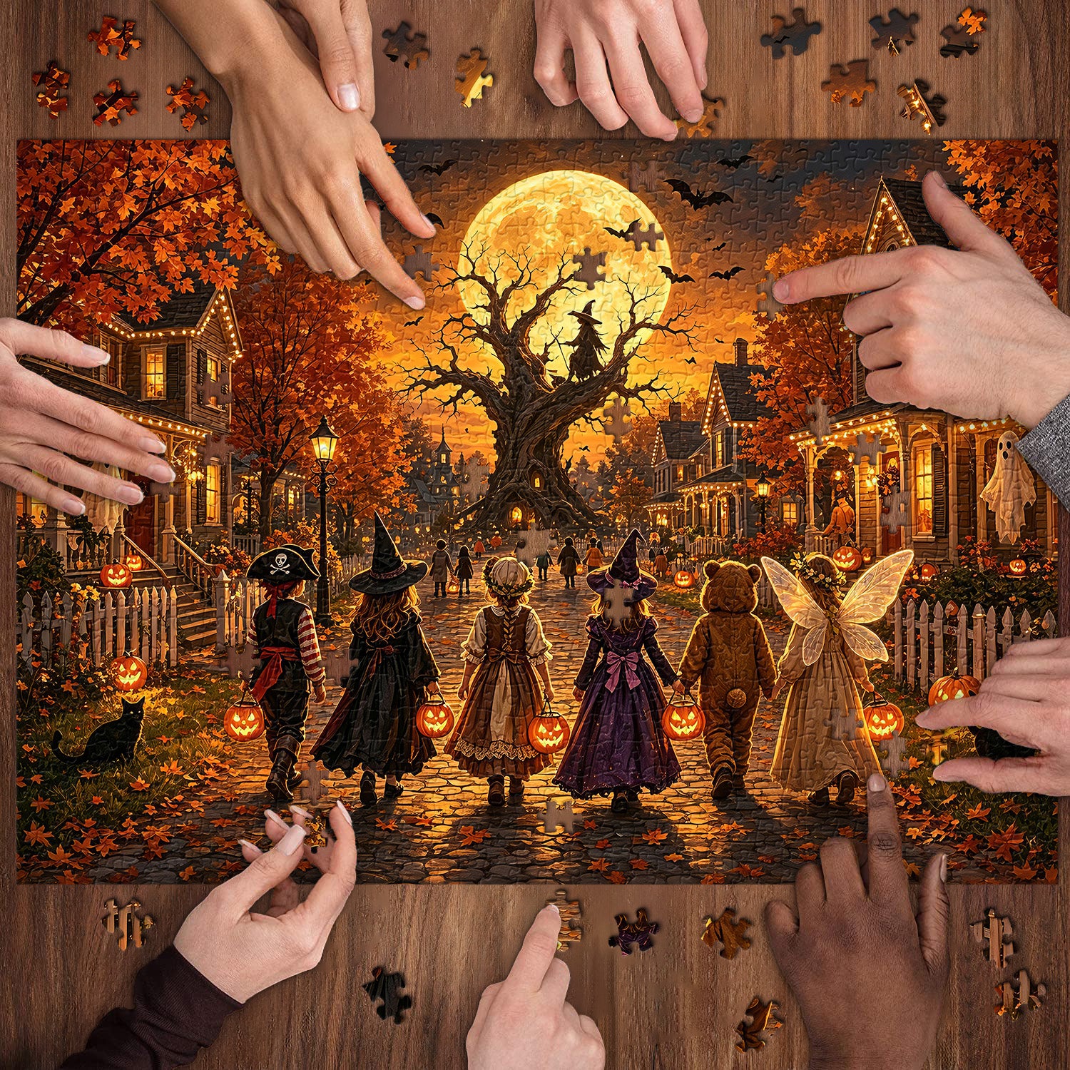 Trick-or-Treat Crew Jigsaw Puzzle 1000 Pieces