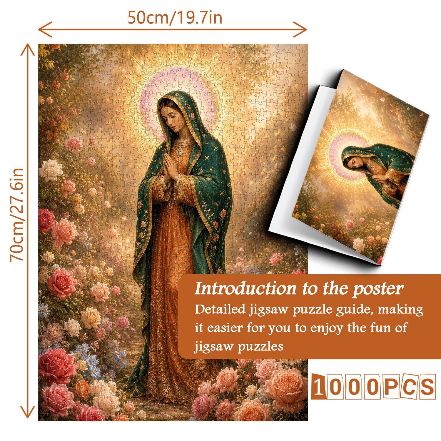 Blessings Among Roses Jigsaw Puzzle 1000 Pieces
